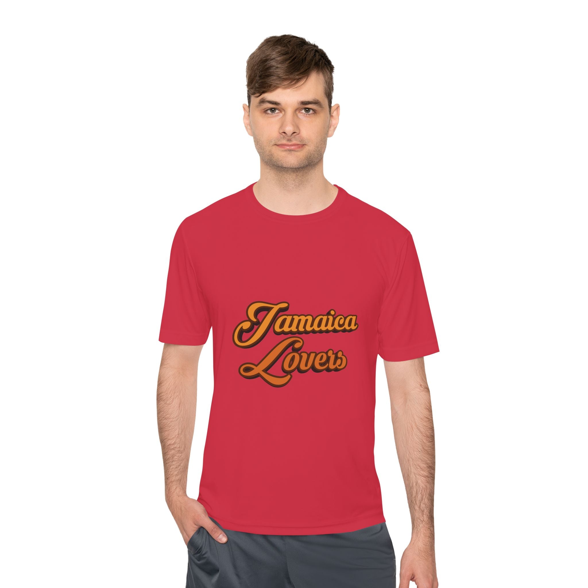 Jamaica Lovers Unisex Moisture Wicking Tee, Cool Summer Wear, Beach Shirt, Vacation Gear, Travel Apparel, Gift for Friends