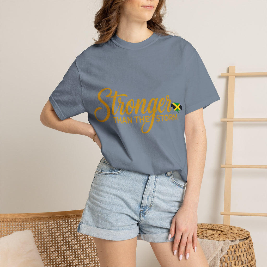 Stronger Than The Storm T-Shirt — Jamaica Resilience Tee