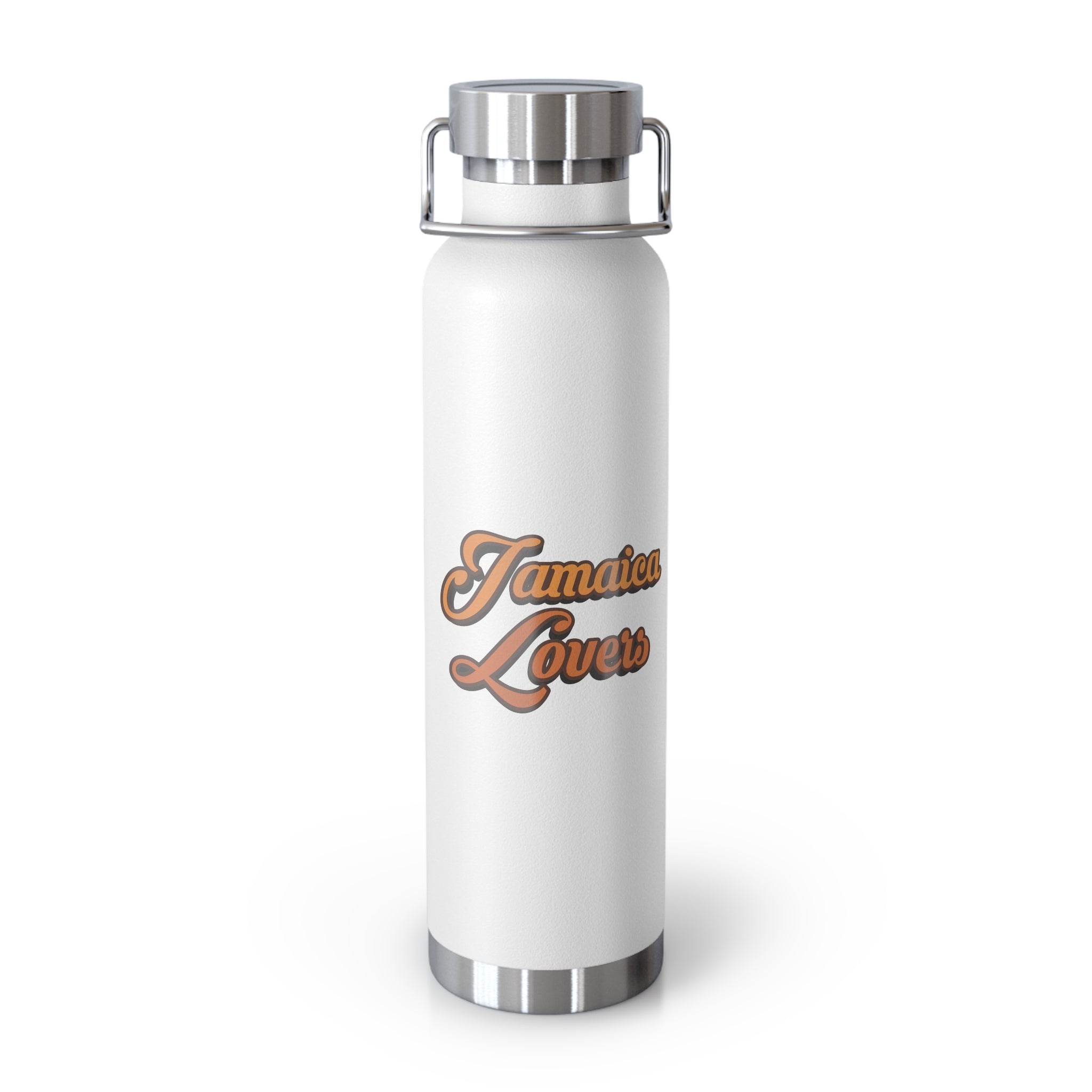 Jamaican Lovers Water Bottle, 22oz Copper Insulated Bottle, Travel Tumbler, Gifts for Friends, Hydration Bottle, Summer Vibes