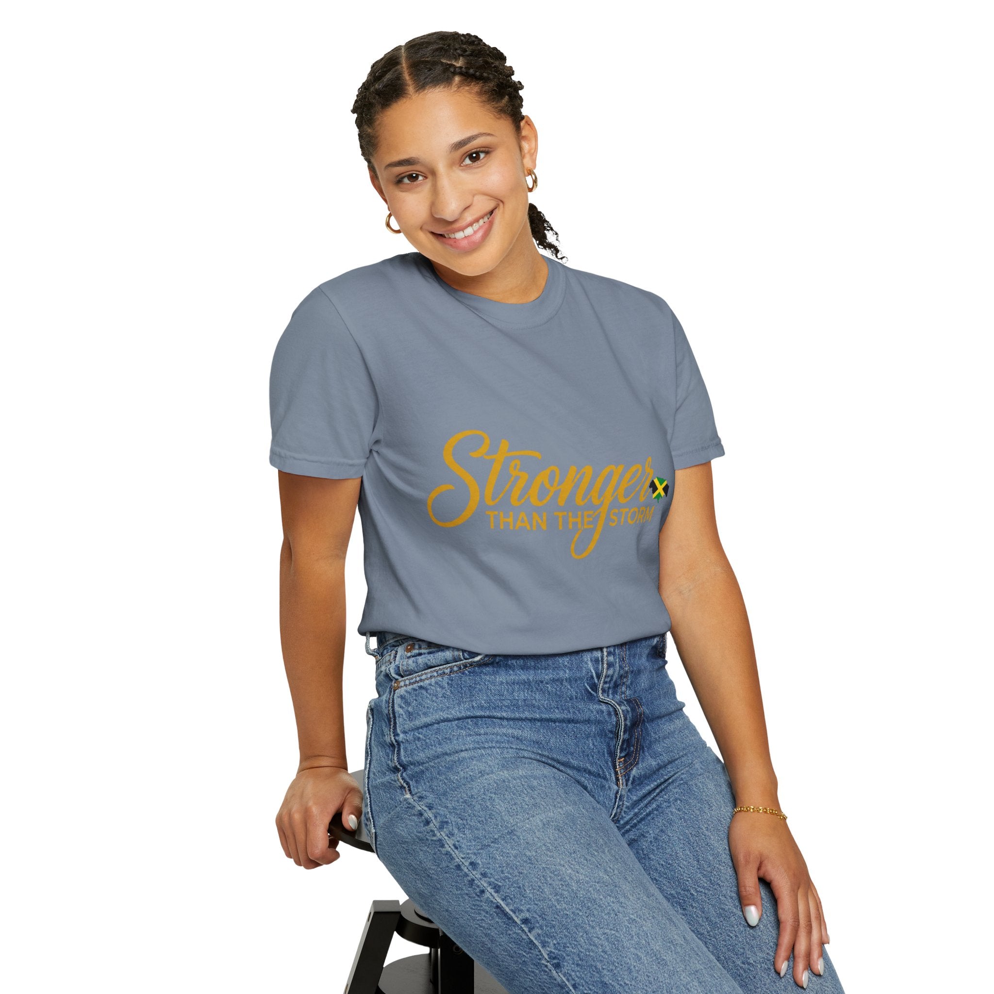 Stronger Than The Storm T-Shirt — Jamaica Resilience Tee