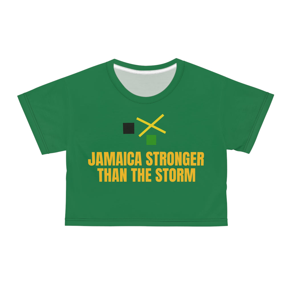 Jamaica Stronger Than The Storm Crop Tee