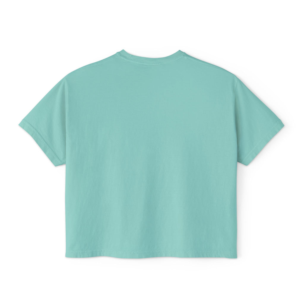 Women’s Boxy Tee — "Stronger Than the Storm" Inspirational Crop Top