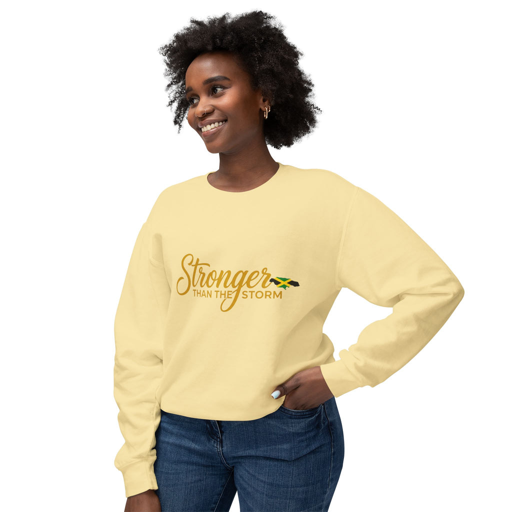 Stronger Than The Storm Sweatshirt — Inspirational Crewneck