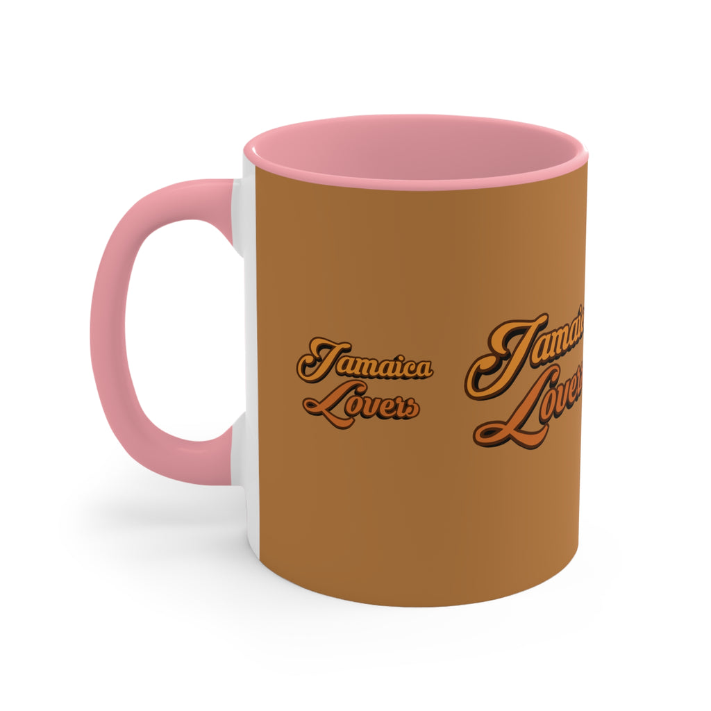 Jamaica Lovers Accent Mug, Coffee Cup for Island Enthusiasts, Gift for Coffee Lovers, Tropical Drinkware, Caribbean-Inspired Mug