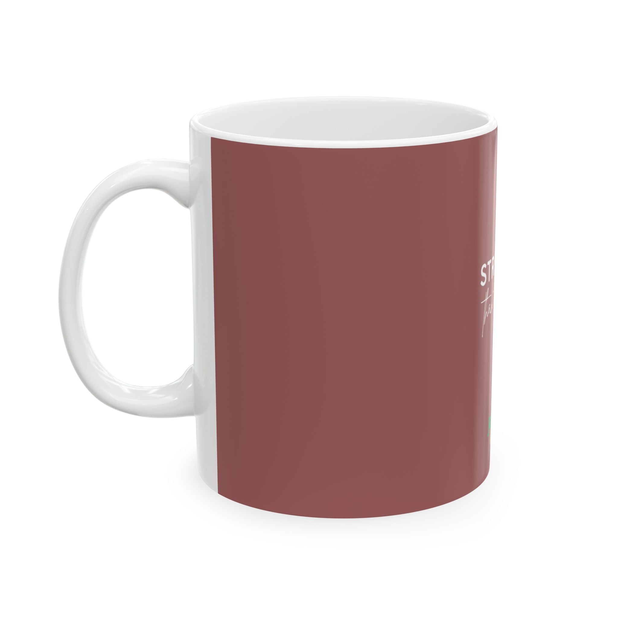 Stronger Than the Storm Ceramic Mug — Inspirational Jamaica Lover Coffee Cup (11oz, 15oz)