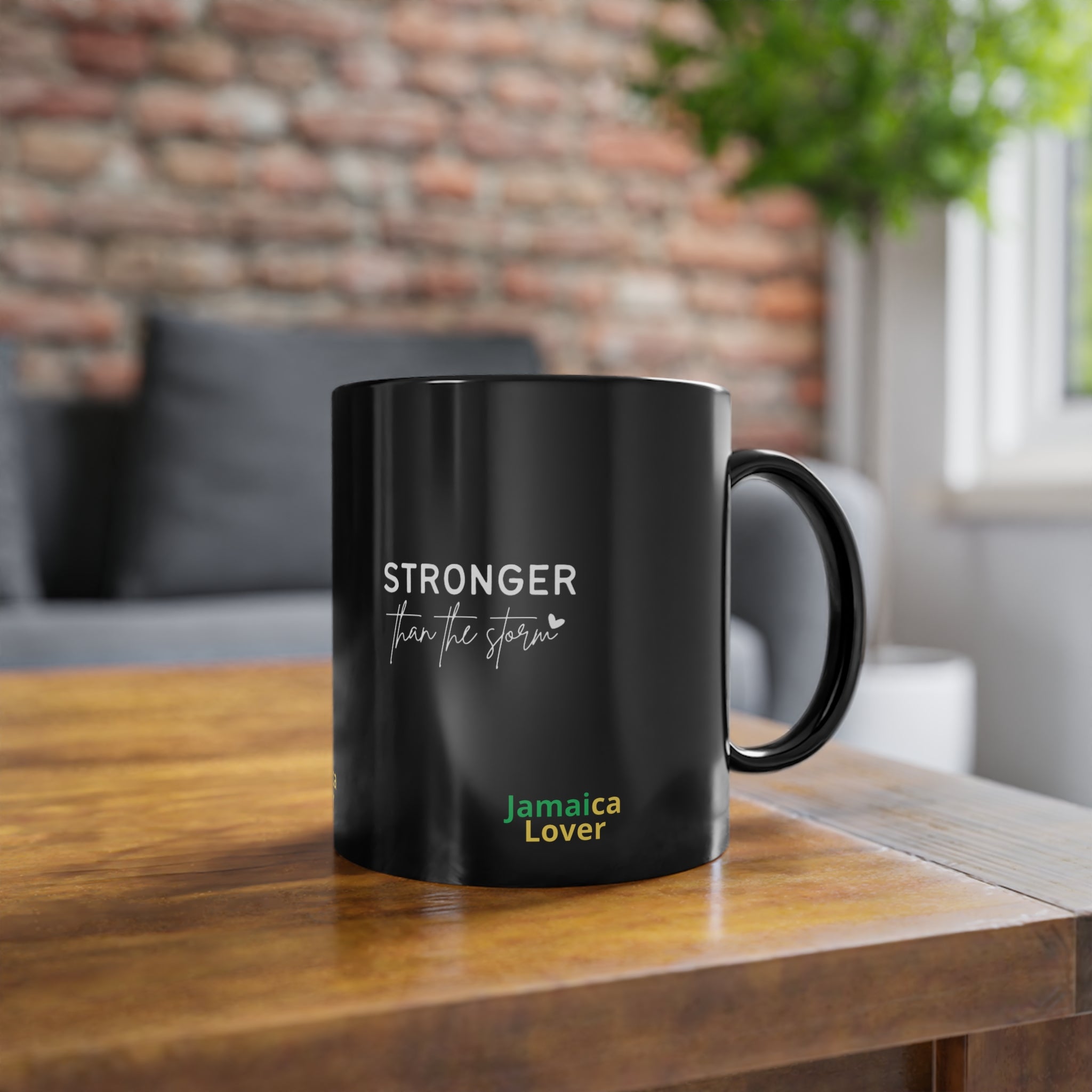 Stronger Than the Struggle Black 11oz Coffee Mug — Jamaica Lover