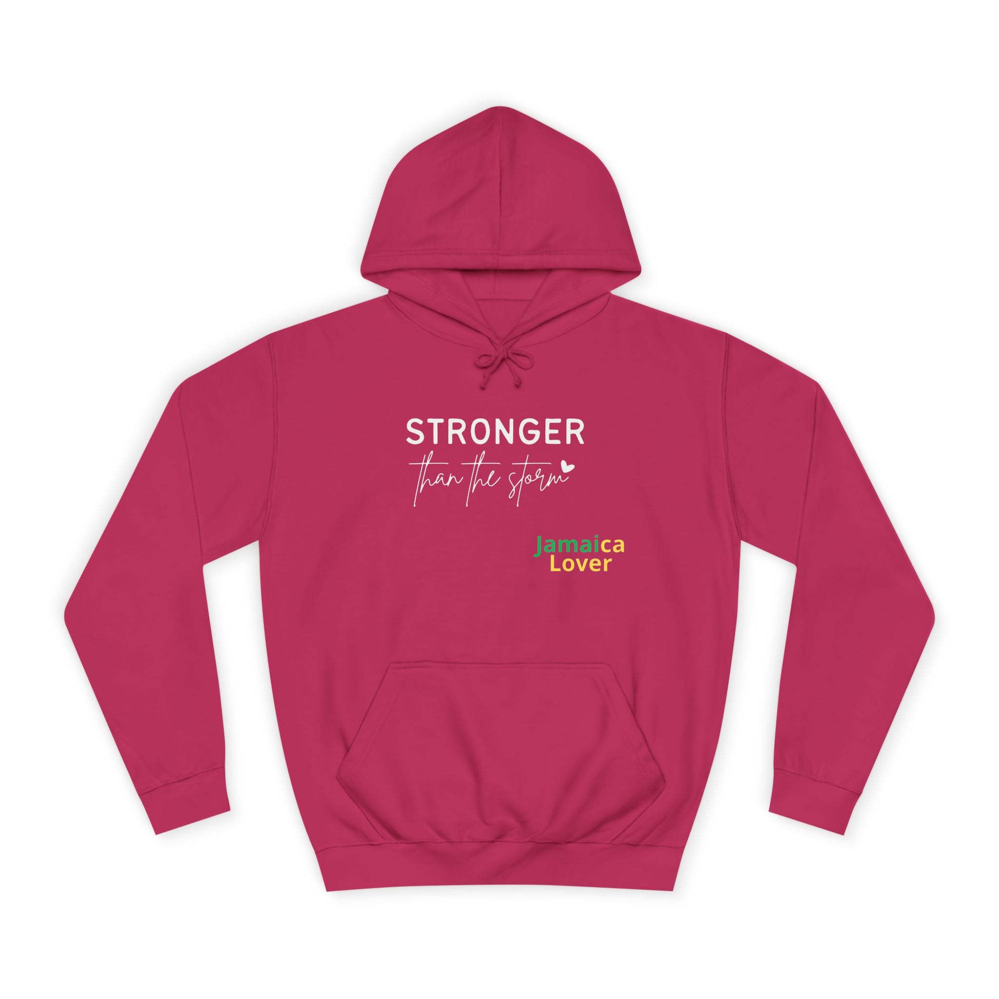 Stronger Jamaica Lover Hoodie — Inspirational College-Style Pullover