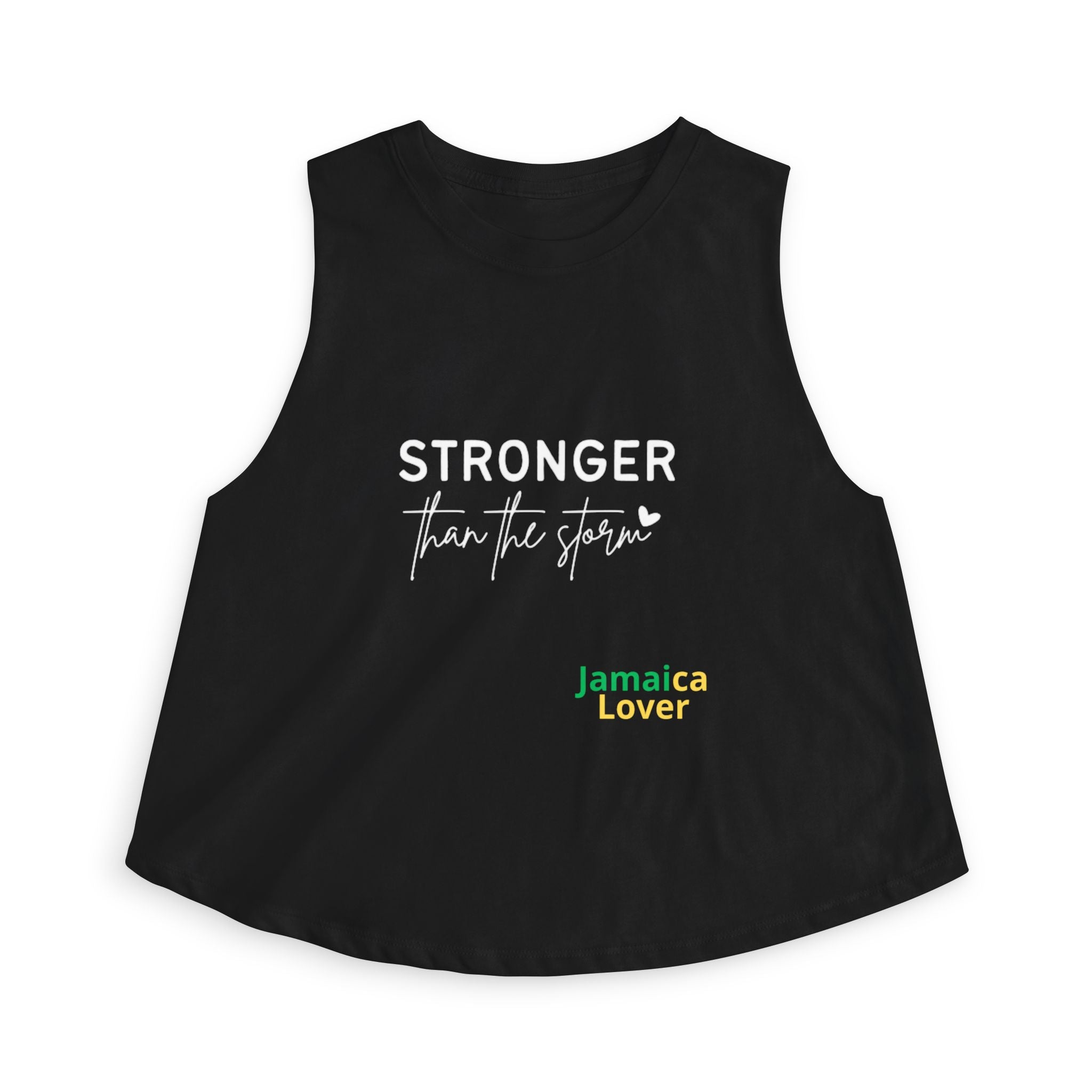 Crop Top — "Stronger Than the Storm" Motivational Women's Crop Top