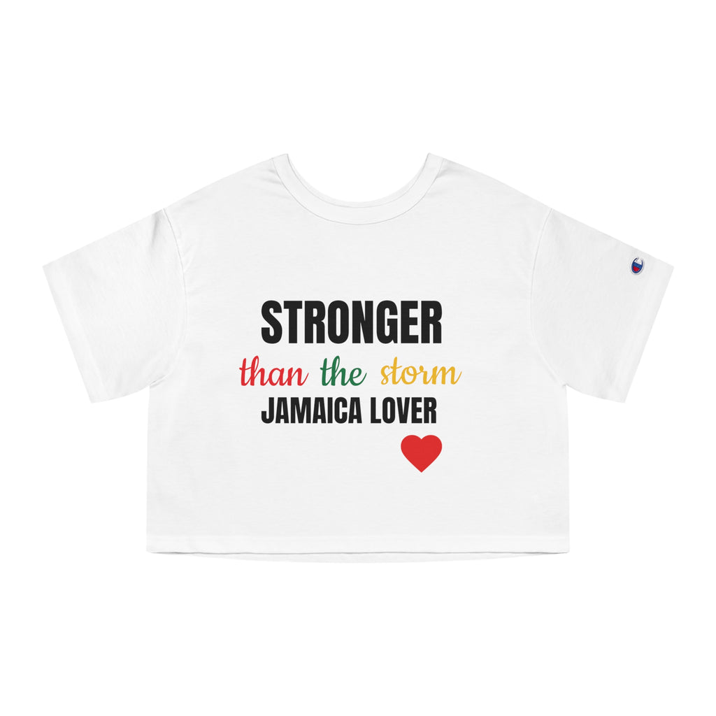 Stronger Than the Storm Jamaica Lover Cropped T-Shirt