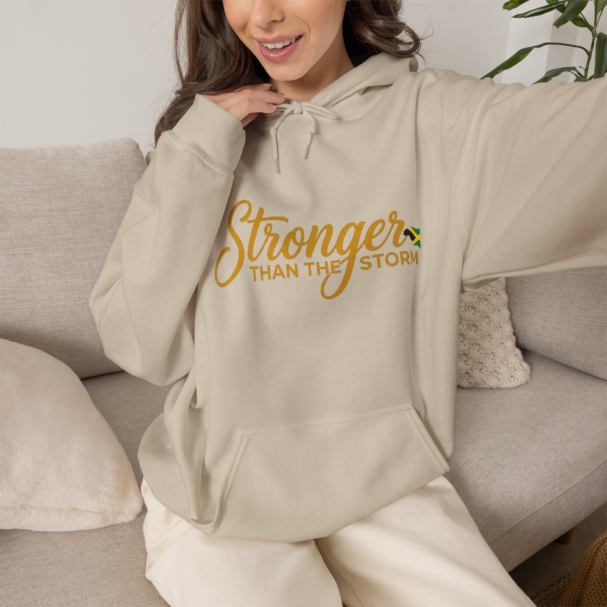 Stronger Than The Storm Hoodie – Inspirational Resilience Sweatshirt