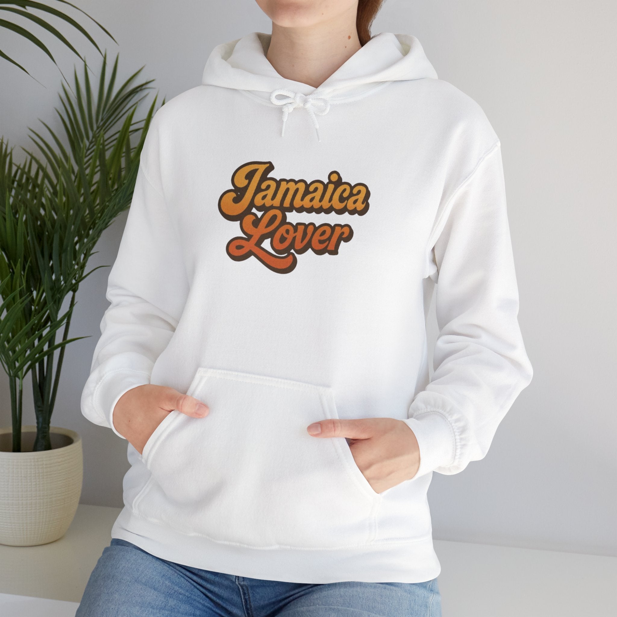 Jamaica Lover Hoodie — Retro Script Pullover for Jamaica Fans