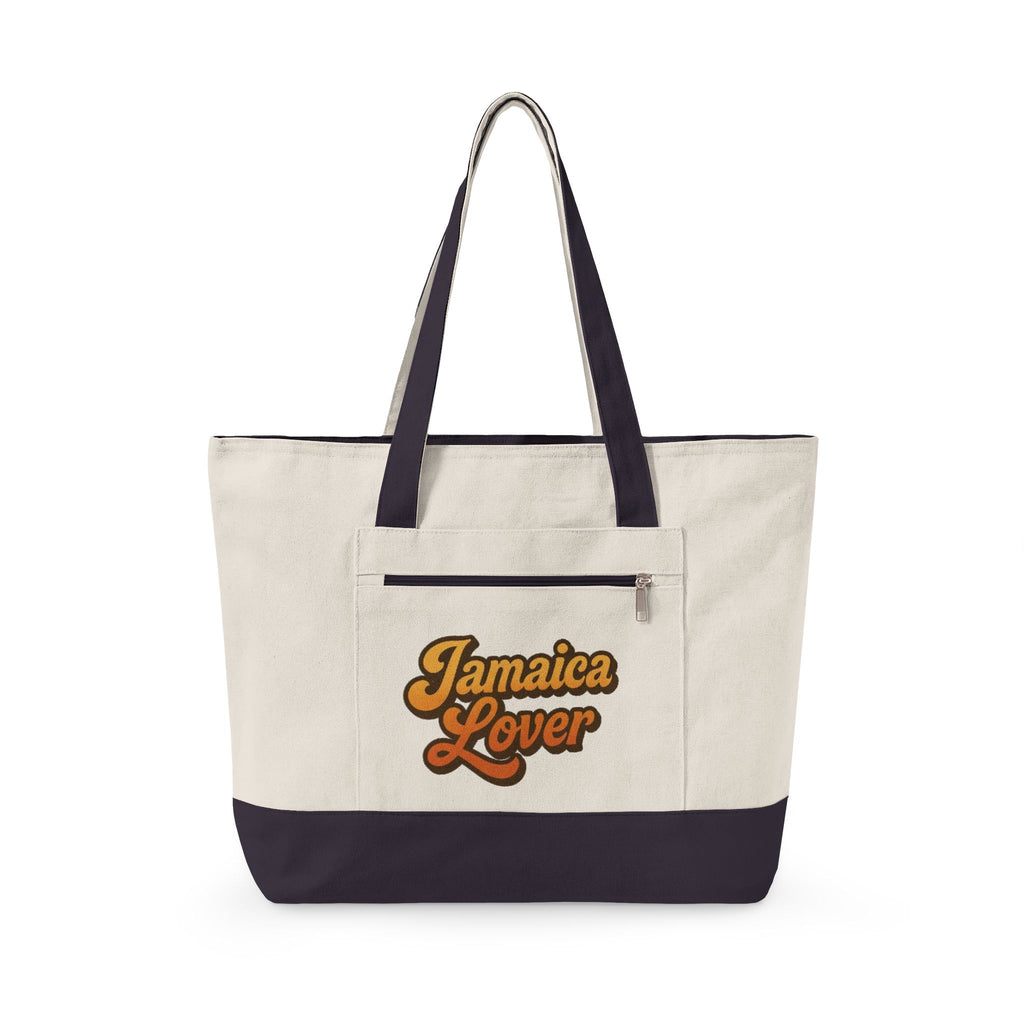 Jamaica Lover Zippered Canvas Tote