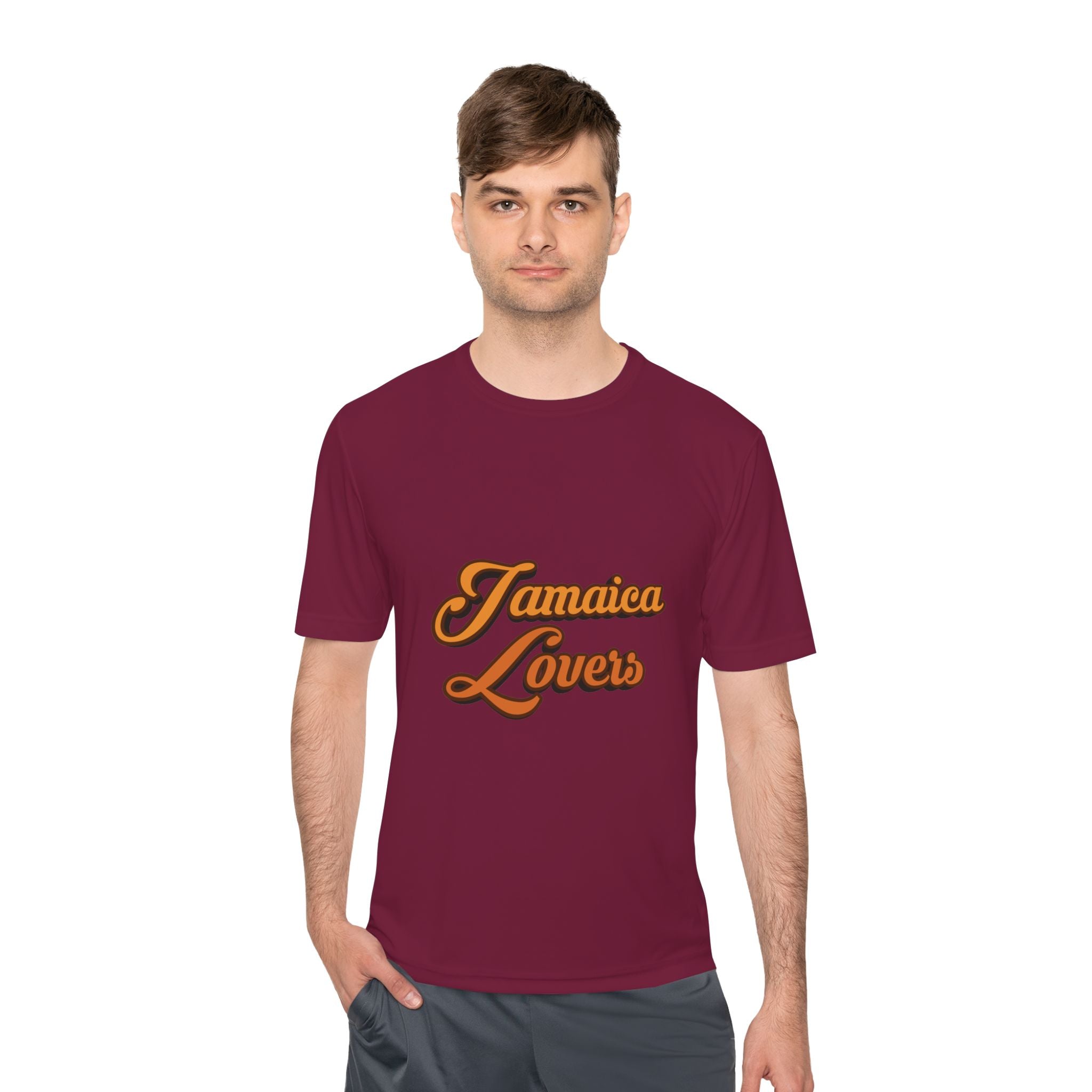 Jamaica Lovers Unisex Moisture Wicking Tee, Cool Summer Wear, Beach Shirt, Vacation Gear, Travel Apparel, Gift for Friends