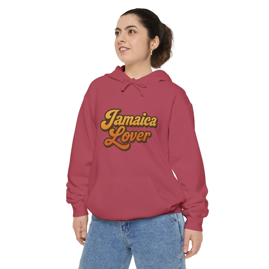 Jamaica Lover Hooded Sweatshirt – Retro Script Travel Hoodie