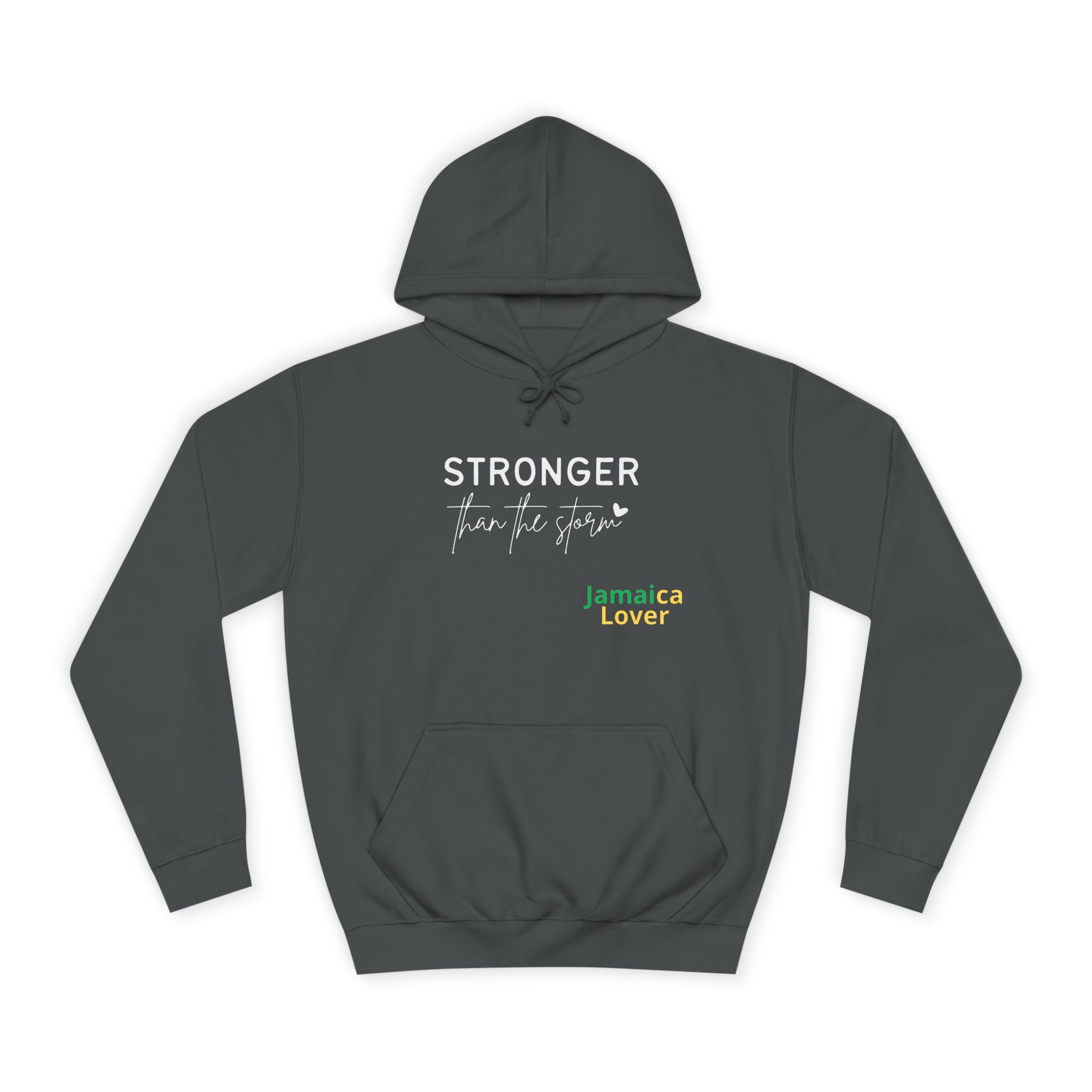 Stronger Jamaica Lover Hoodie — Inspirational College-Style Pullover