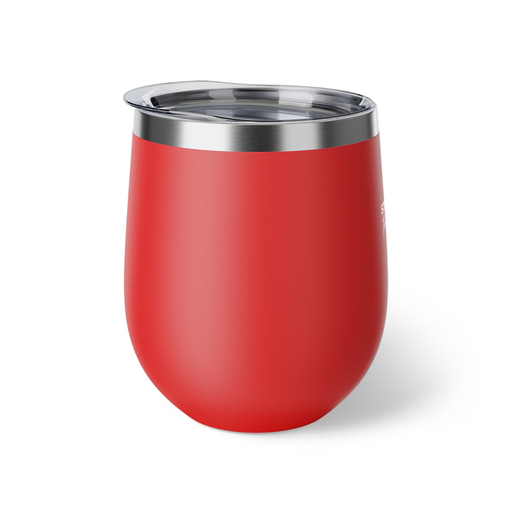 Insulated 12oz Copper Tumbler — "Stronger Than the Storm" Jamaica Lover Design