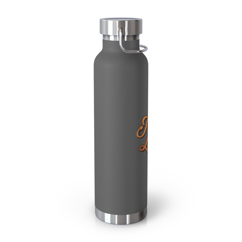 Jamaican Lovers Water Bottle, 22oz Copper Insulated Bottle, Travel Tumbler, Gifts for Friends, Hydration Bottle, Summer Vibes