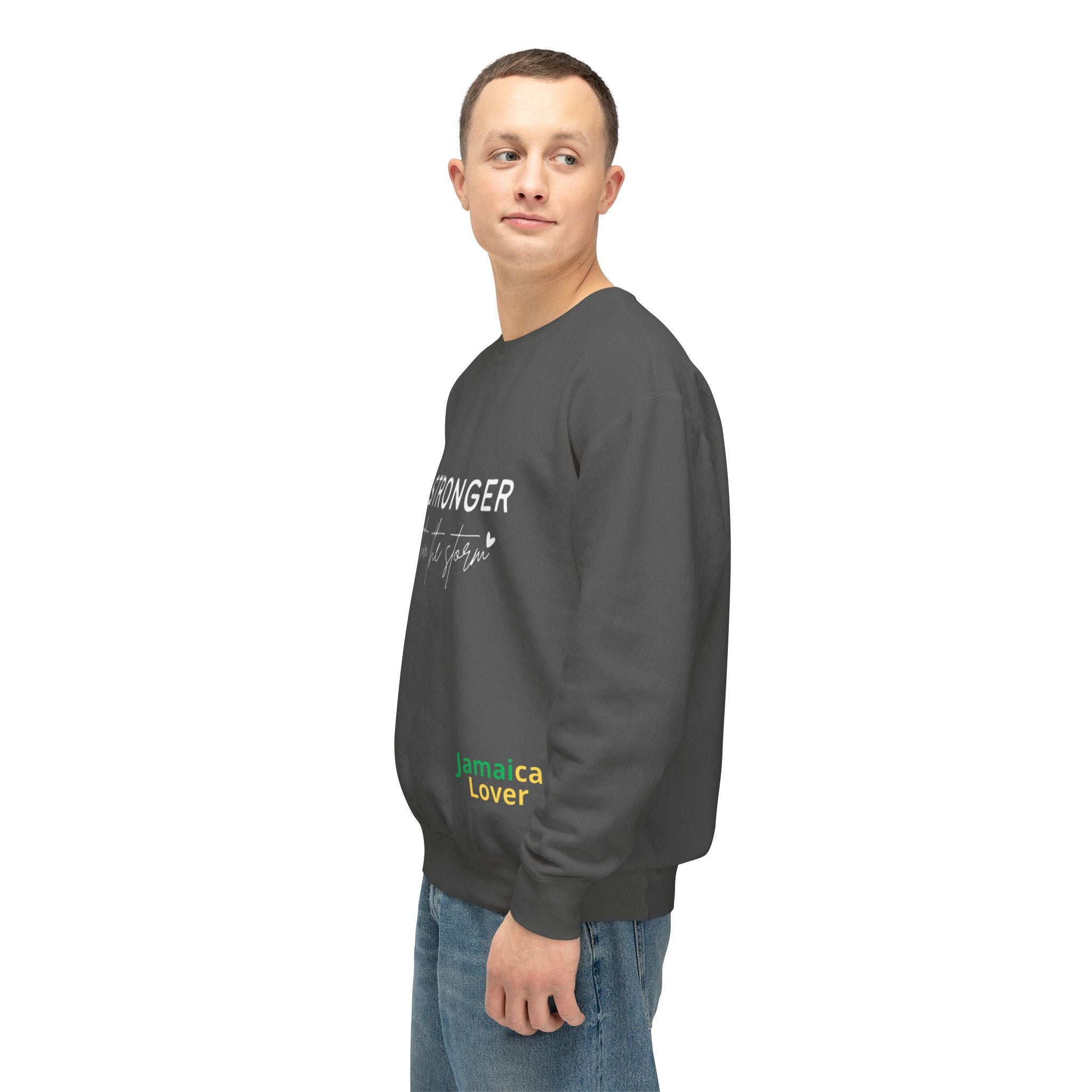 Stronger Than You Crewneck Sweatshirt — Inspirational Lightweight Pullover