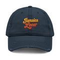 Jamaica Lover Embroidered Distressed Dad Hat
