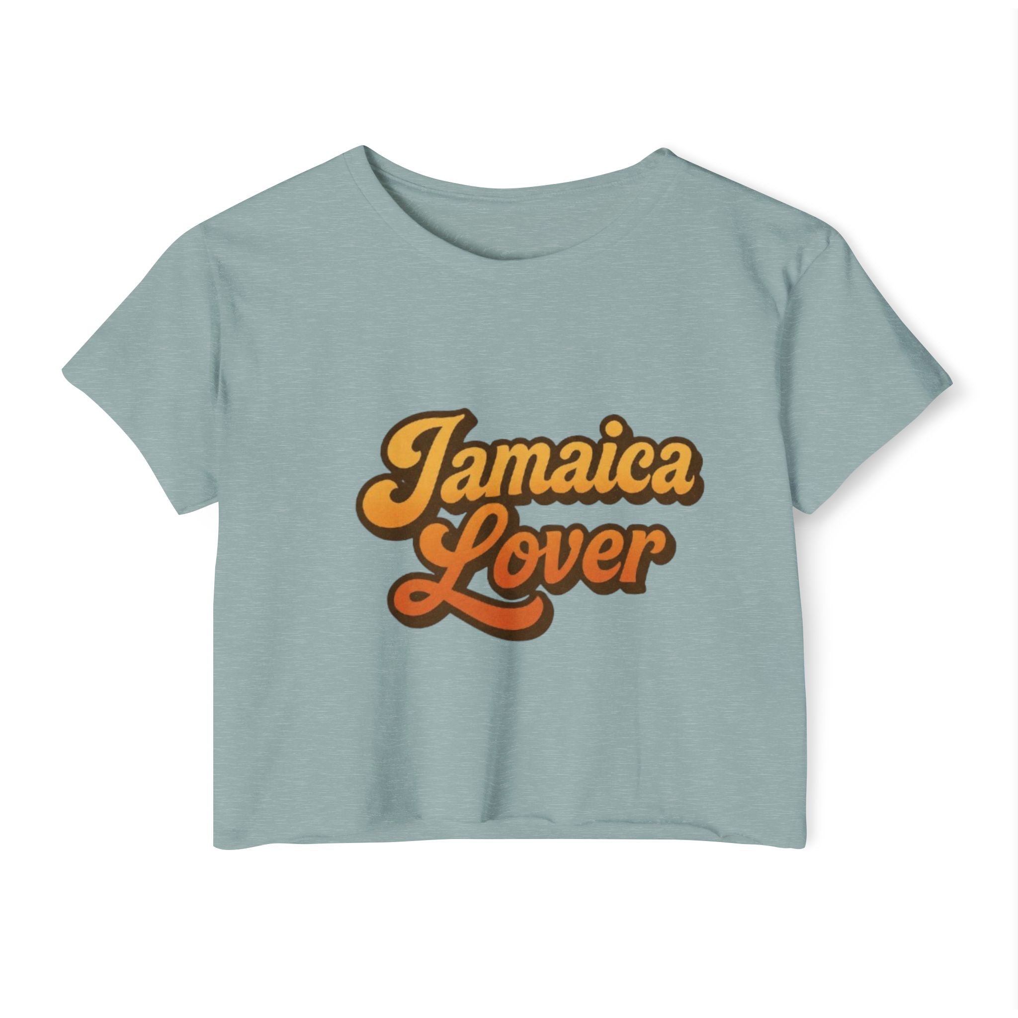 Jamaica Lover Crop Top — Retro Island Vibe Festival Tee