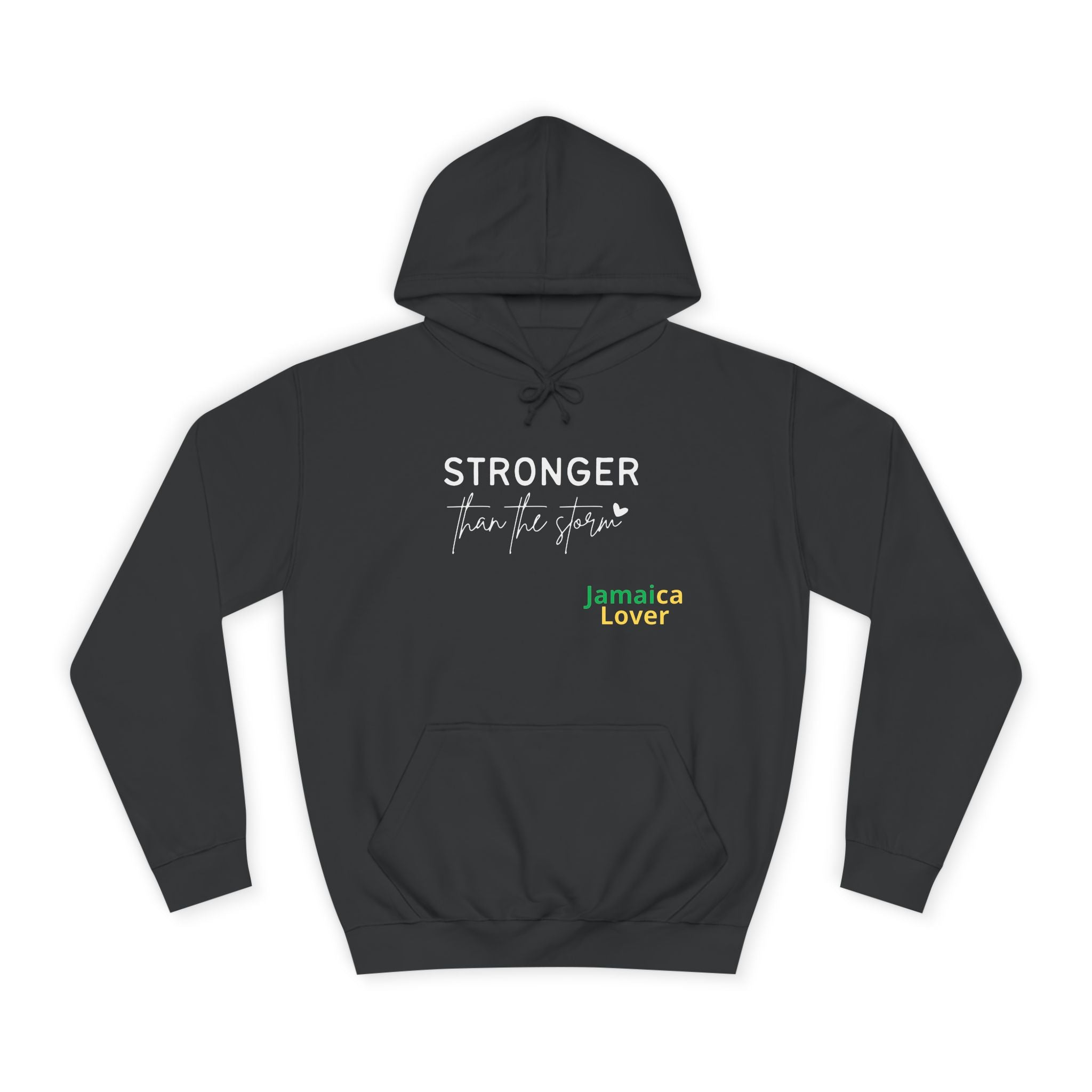 Stronger Jamaica Lover Hoodie — Inspirational College-Style Pullover