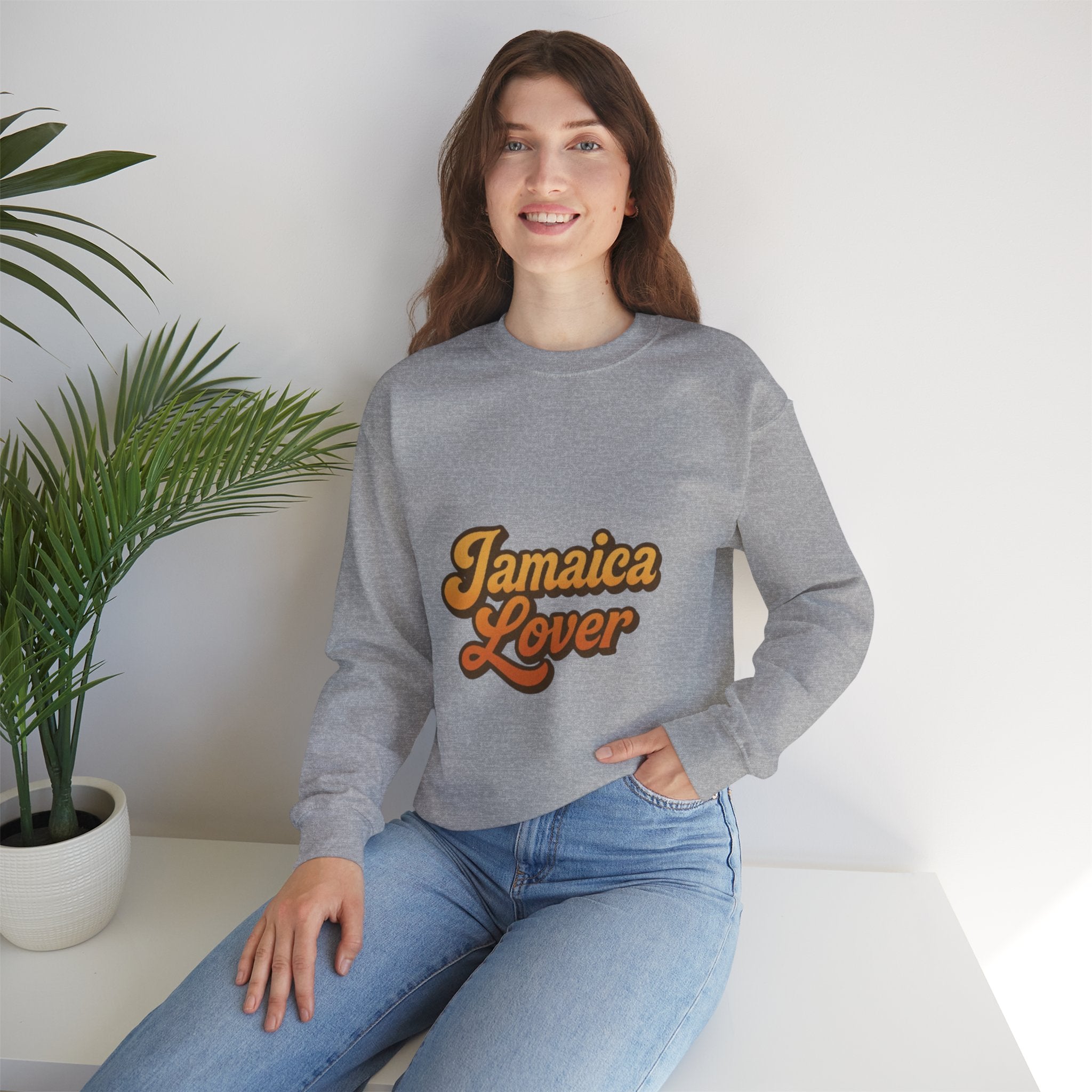 Jamaica Lover Sweatshirt — Retro Tropical Crewneck for Travel & Island Lovers