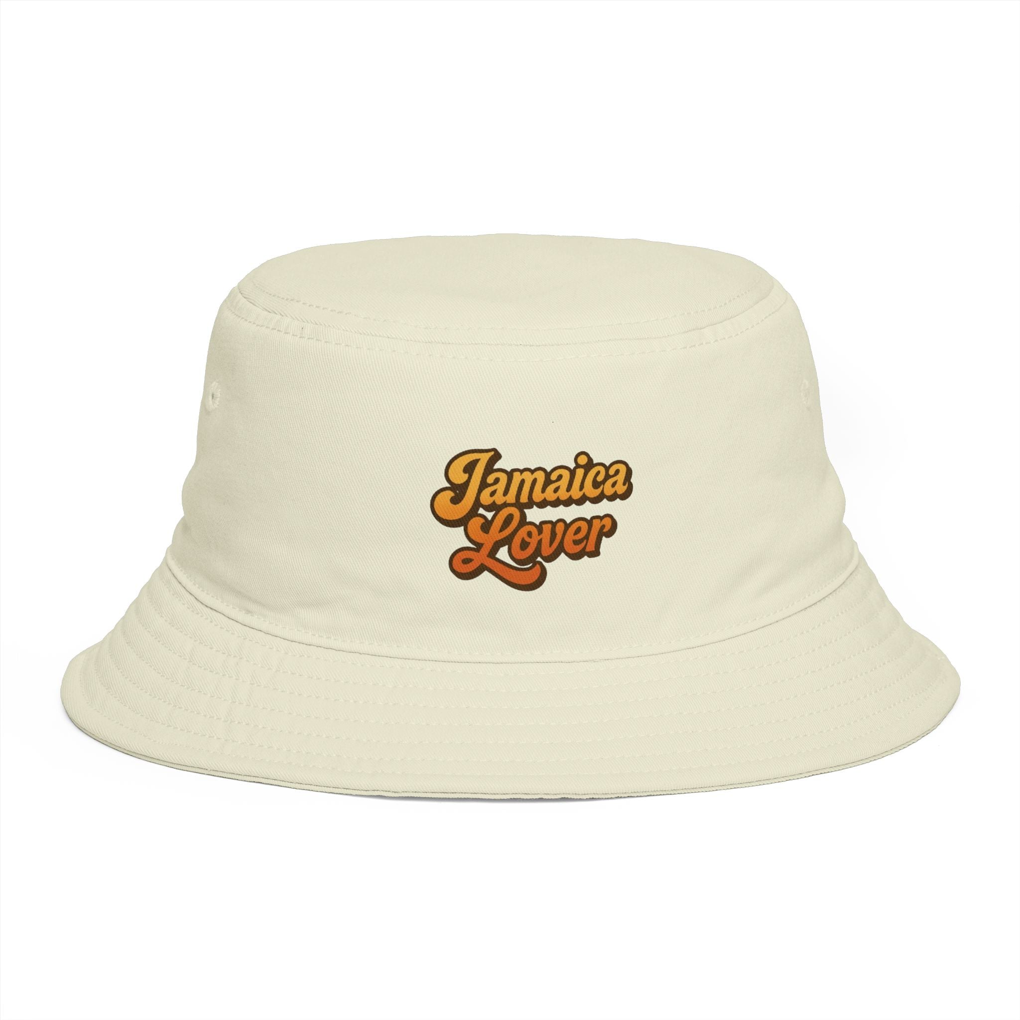 Jamaica Lover Bucket Hat — Retro Reggae Brown Beach Sun Hat