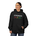 Hoodie — "Stronger Than the Storm" Script Logo Pullover