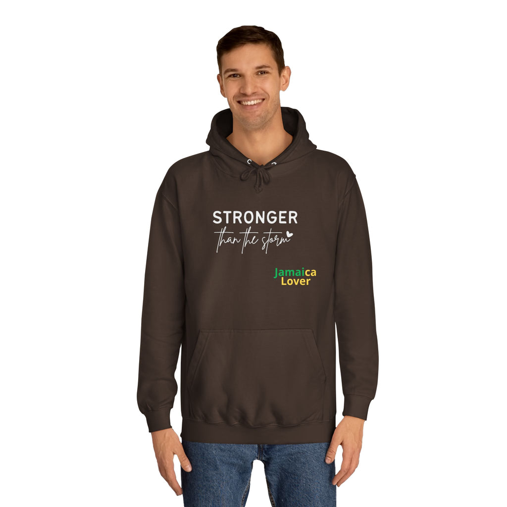 Stronger Jamaica Lover Hoodie — Inspirational College-Style Pullover