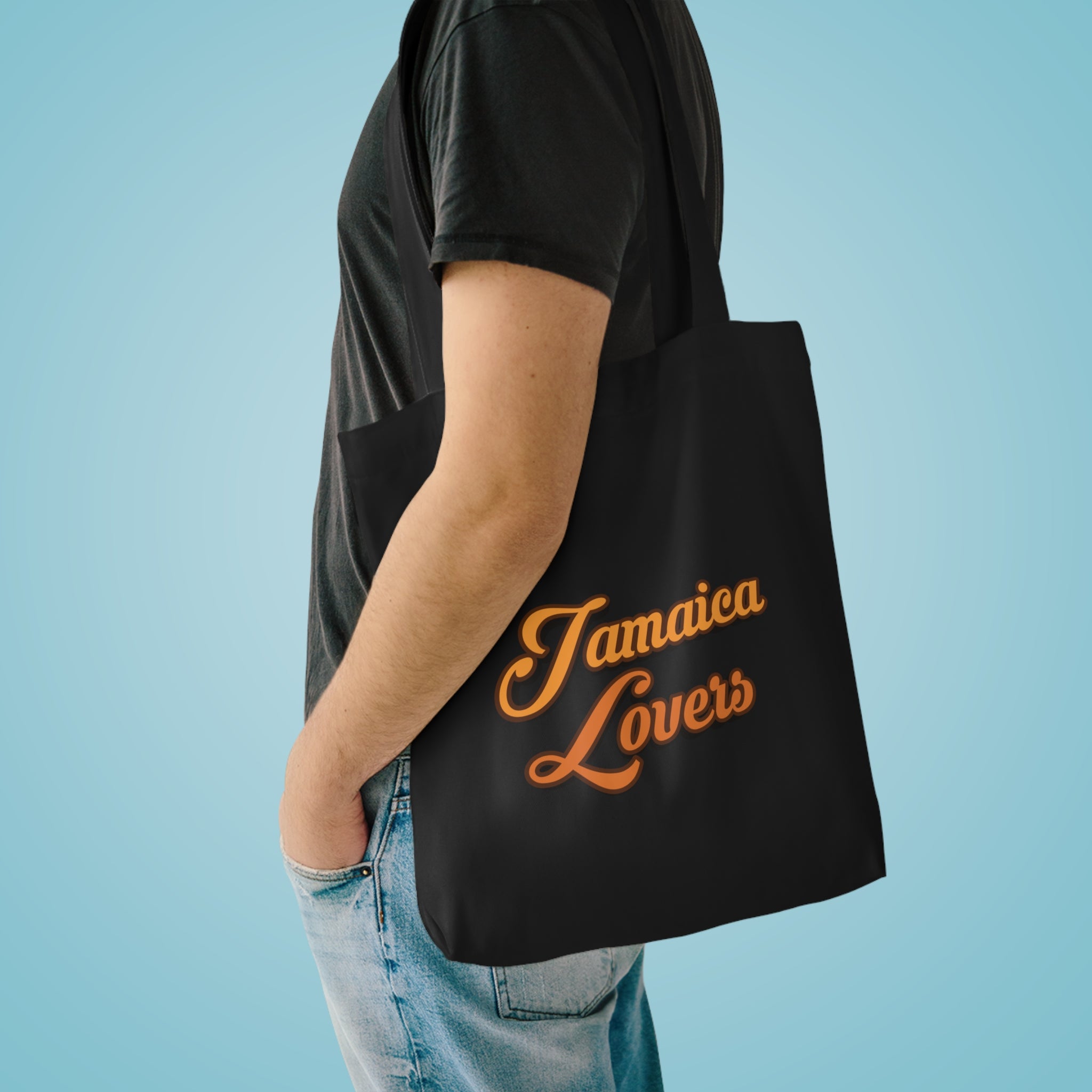 Jamaica Lovers Cotton Tote Bag | Reusable Grocery Bag, Beach Bag, Travel Tote, Gift for Travelers, Eco-Friendly Tote