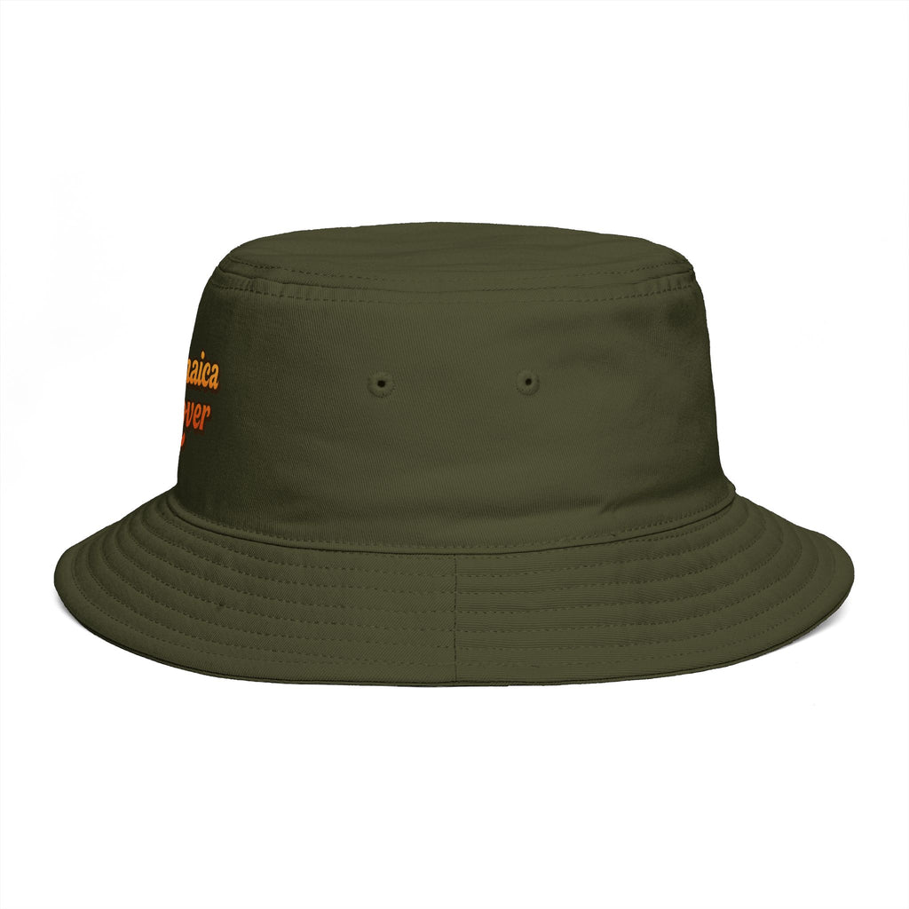 Jamaica Lover Bucket Hat — Retro Reggae Brown Beach Sun Hat