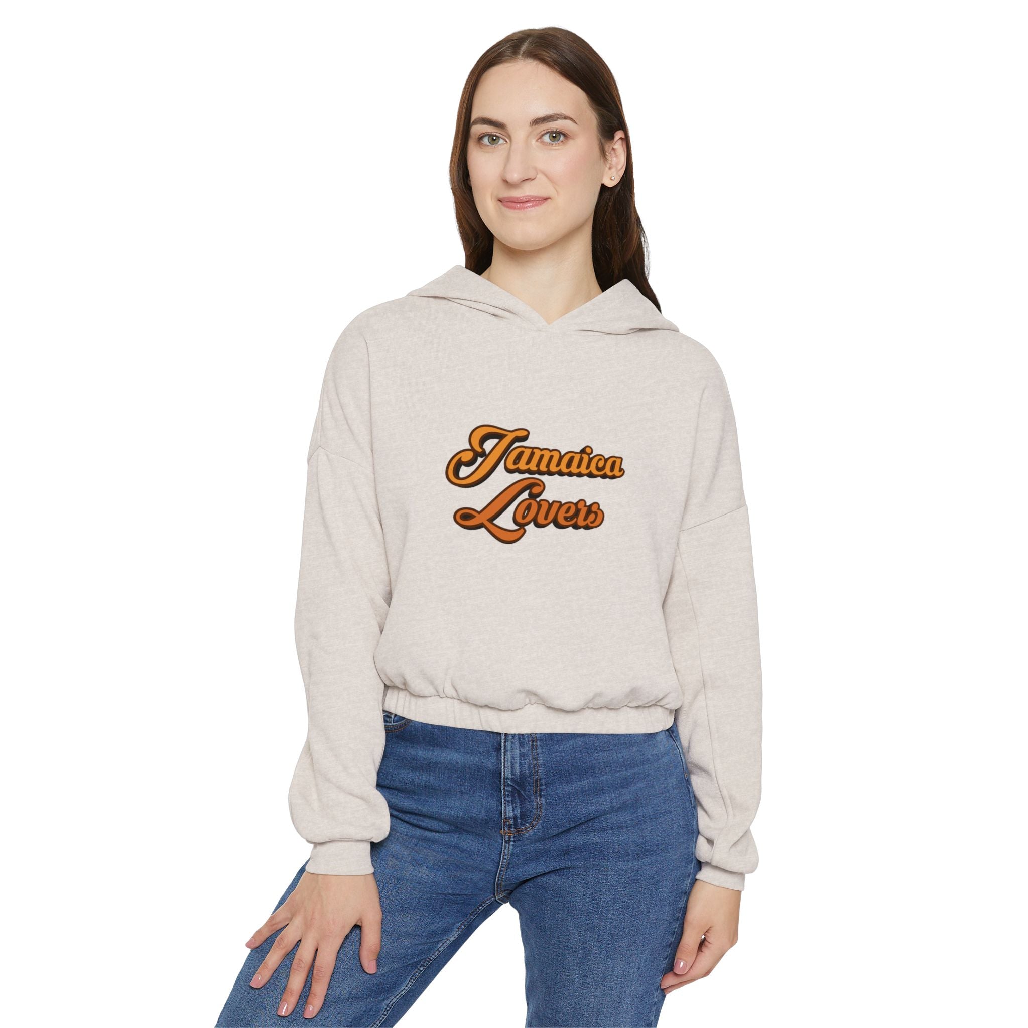 Jamaica Lovers Women's Cropped Hoodie - Trendy, Stylish Pullovers for Vacation, Casual Wear, Gifts, Beach Days, Summer Vibes