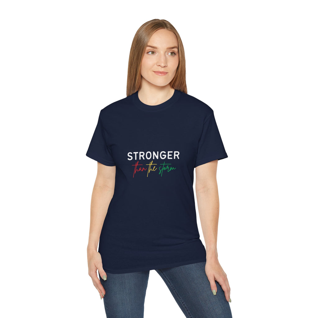 Stronger Than The Storm T-Shirt — Resilience Motivational Tee