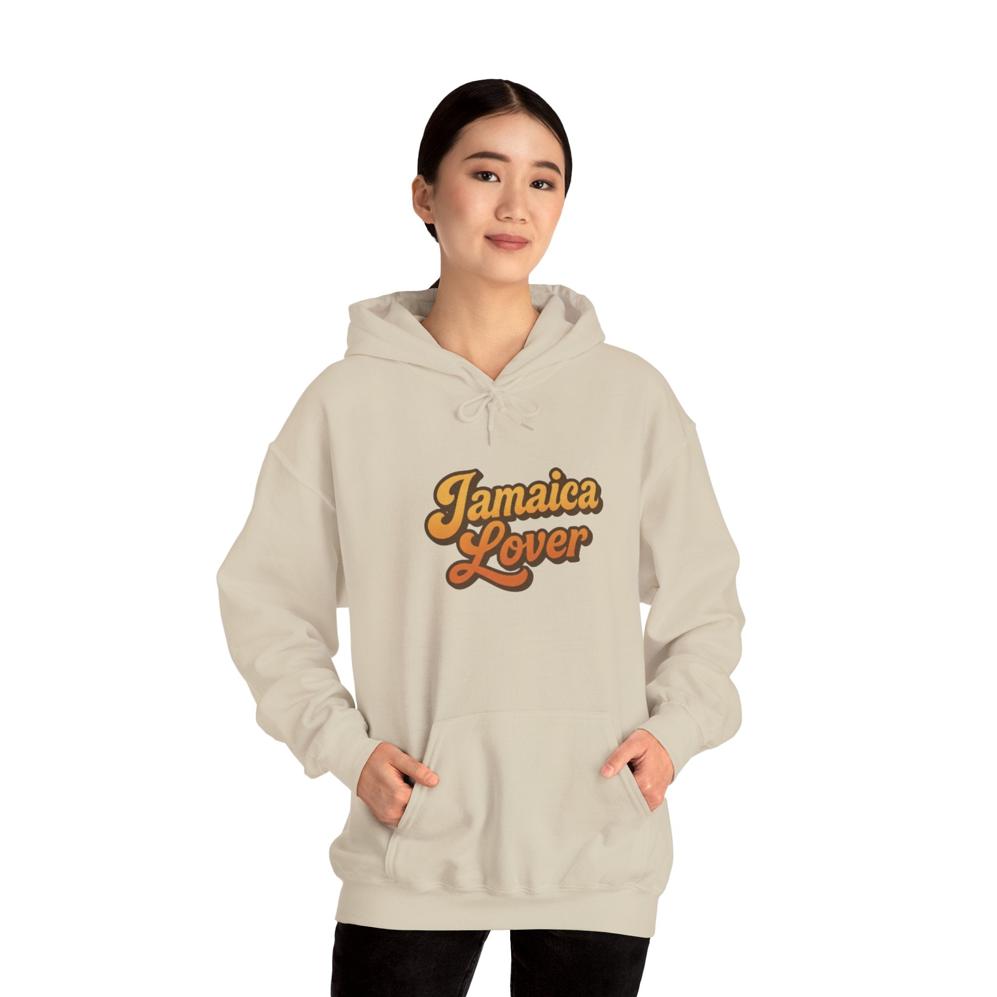 Jamaica Lover Hoodie — Retro Script Pullover for Jamaica Fans