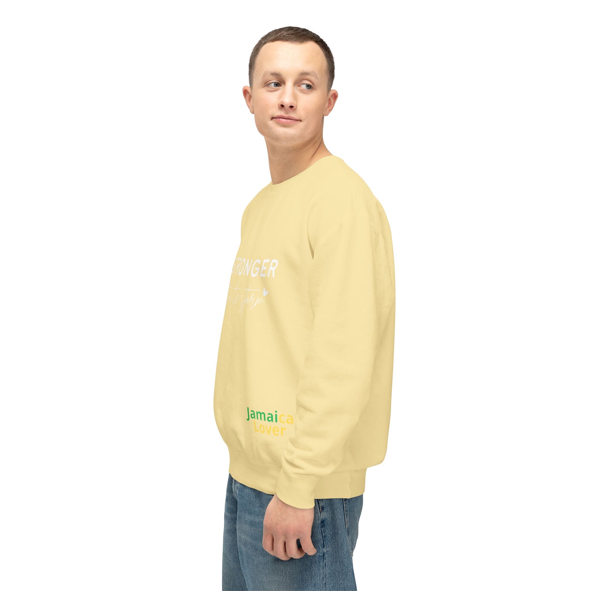 Stronger Than You Crewneck Sweatshirt — Inspirational Lightweight Pullover