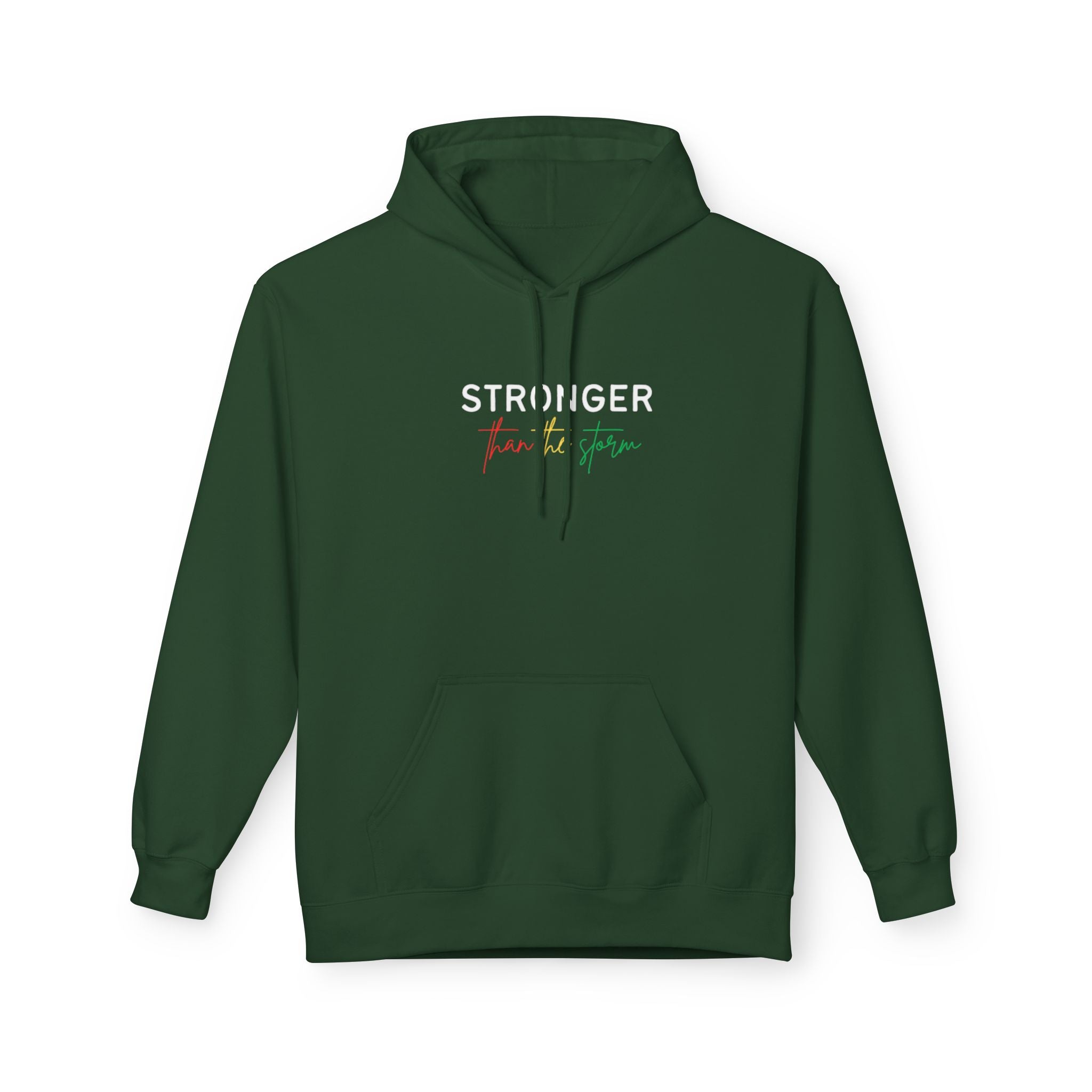 Stronger Than the Storm Hoodie — Inspirational Empowerment Pullover