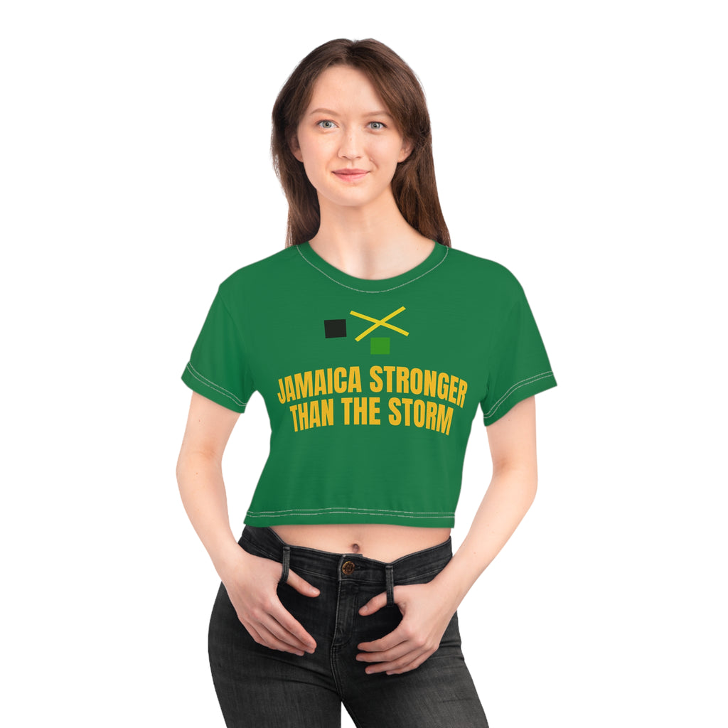 Jamaica Stronger Than The Storm Crop Tee