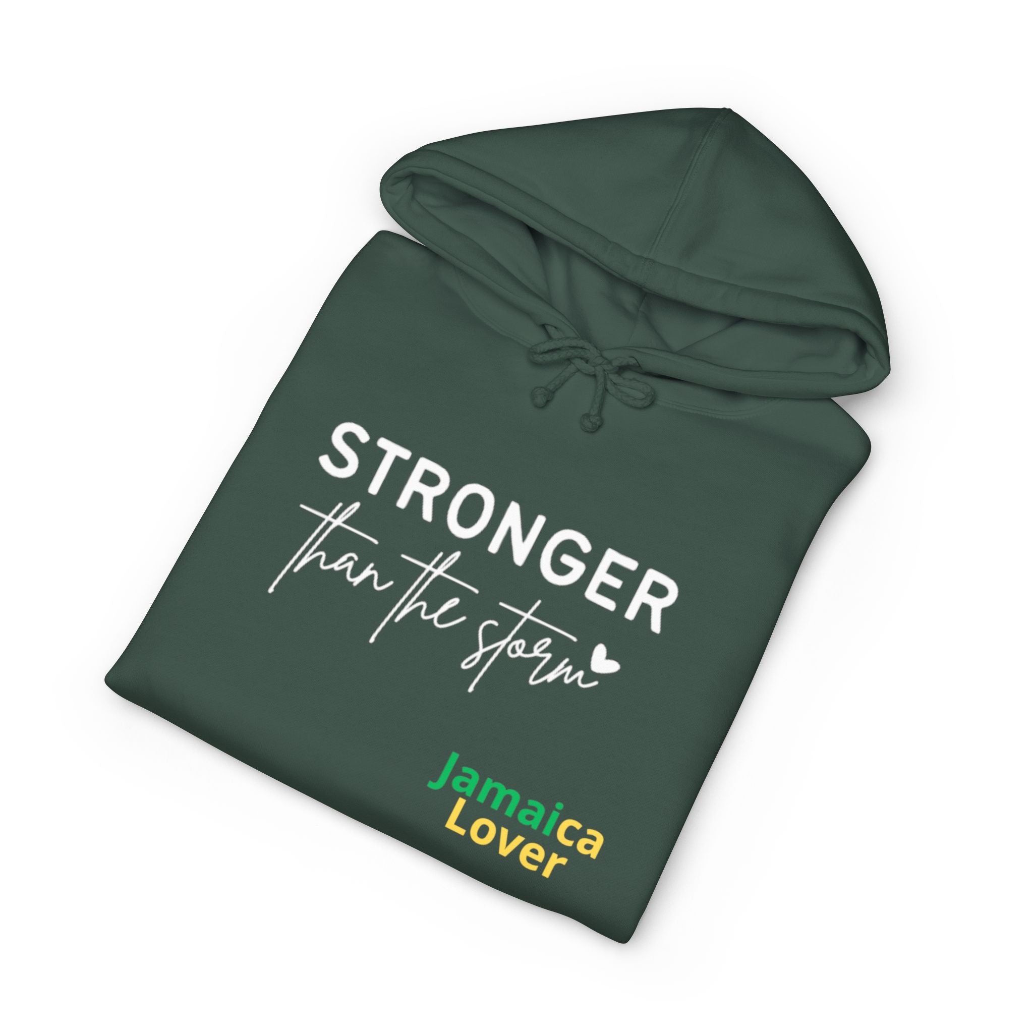 Stronger Than The Storm Hoodie — Jamaica Lover Inspirational Pullover