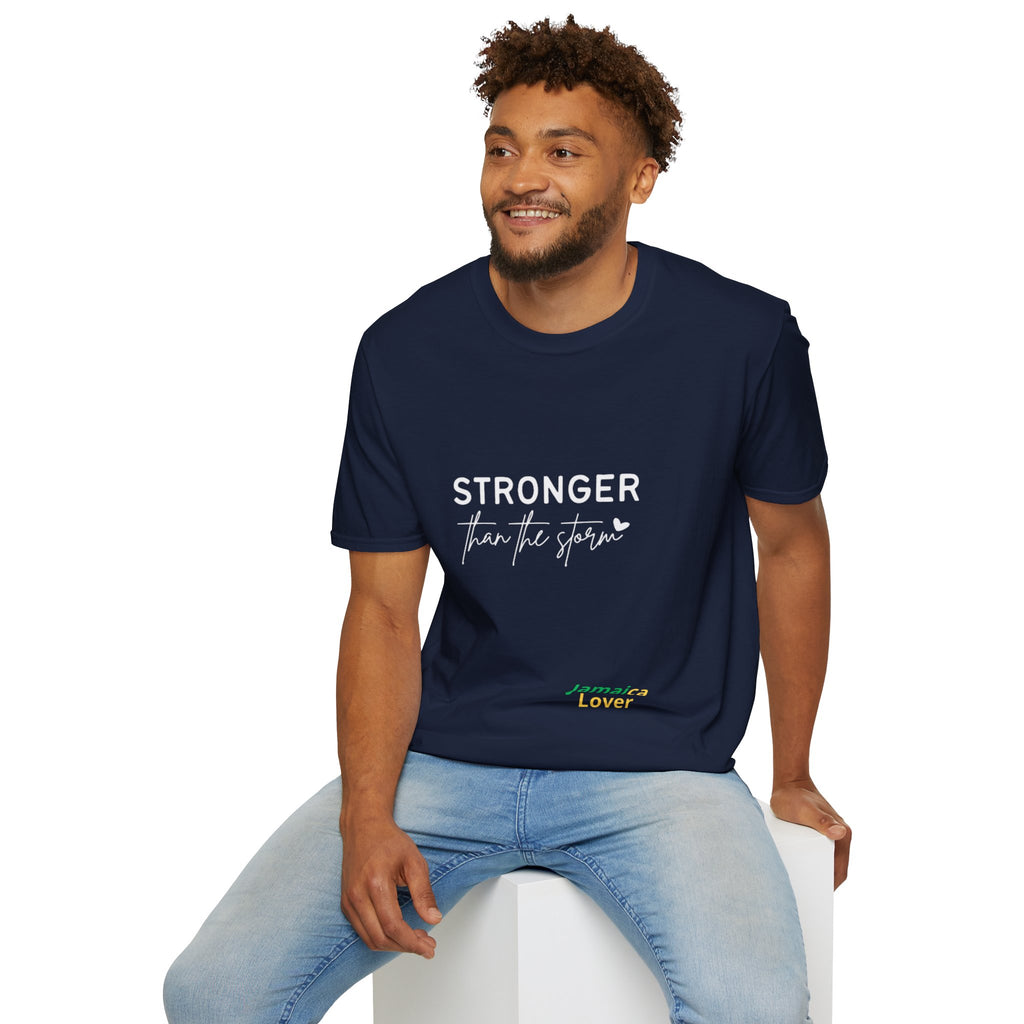 T-Shirt — "Stronger Than the Storm" Jamaica Lover Inspirational Tee