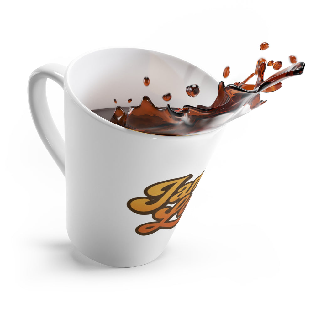 Jamaica Lover Latte Mug — Retro Script Coffee Cup for Jamaica Fans