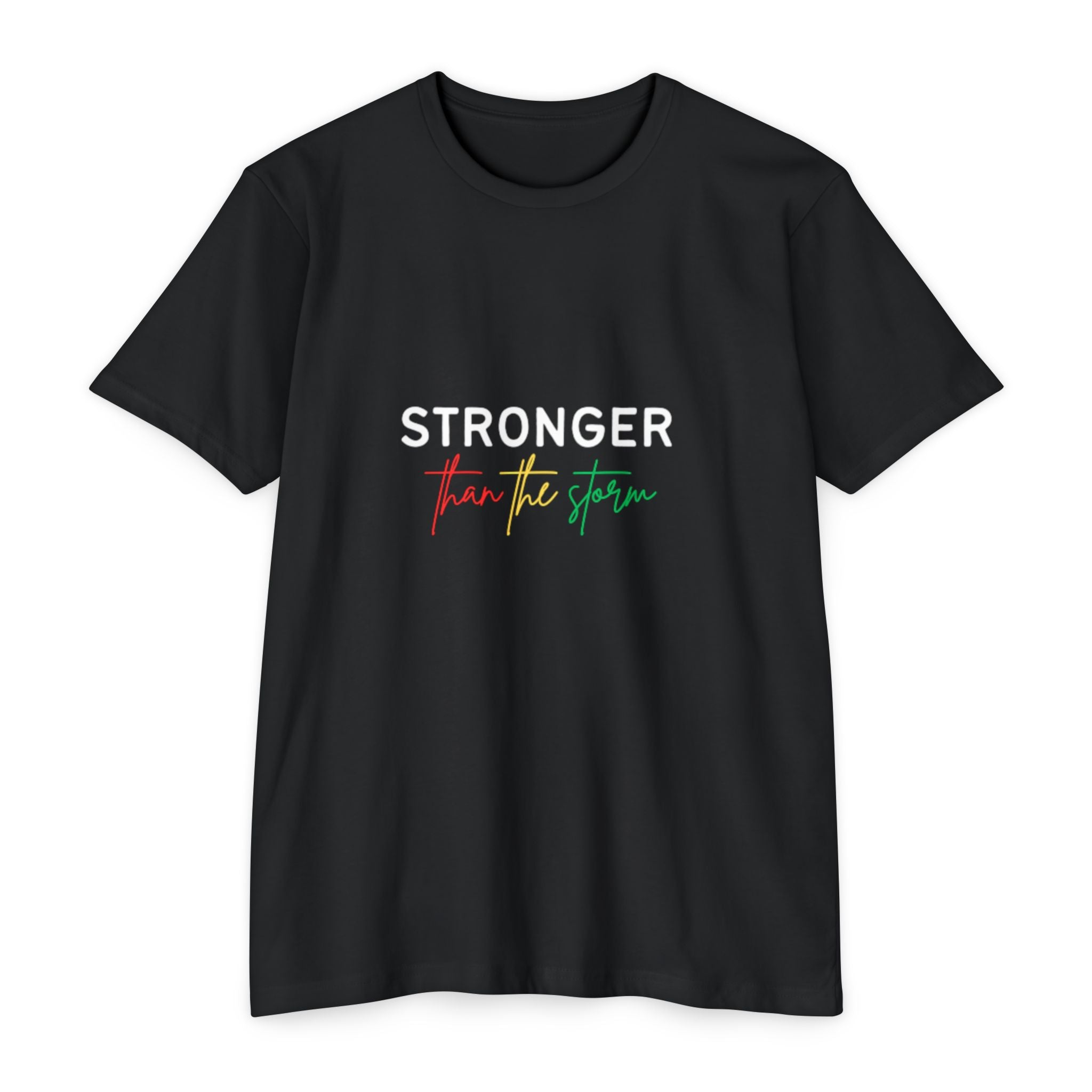 Stronger Than The Storm Tee — Inspirational Resilience Graphic T-Shirt