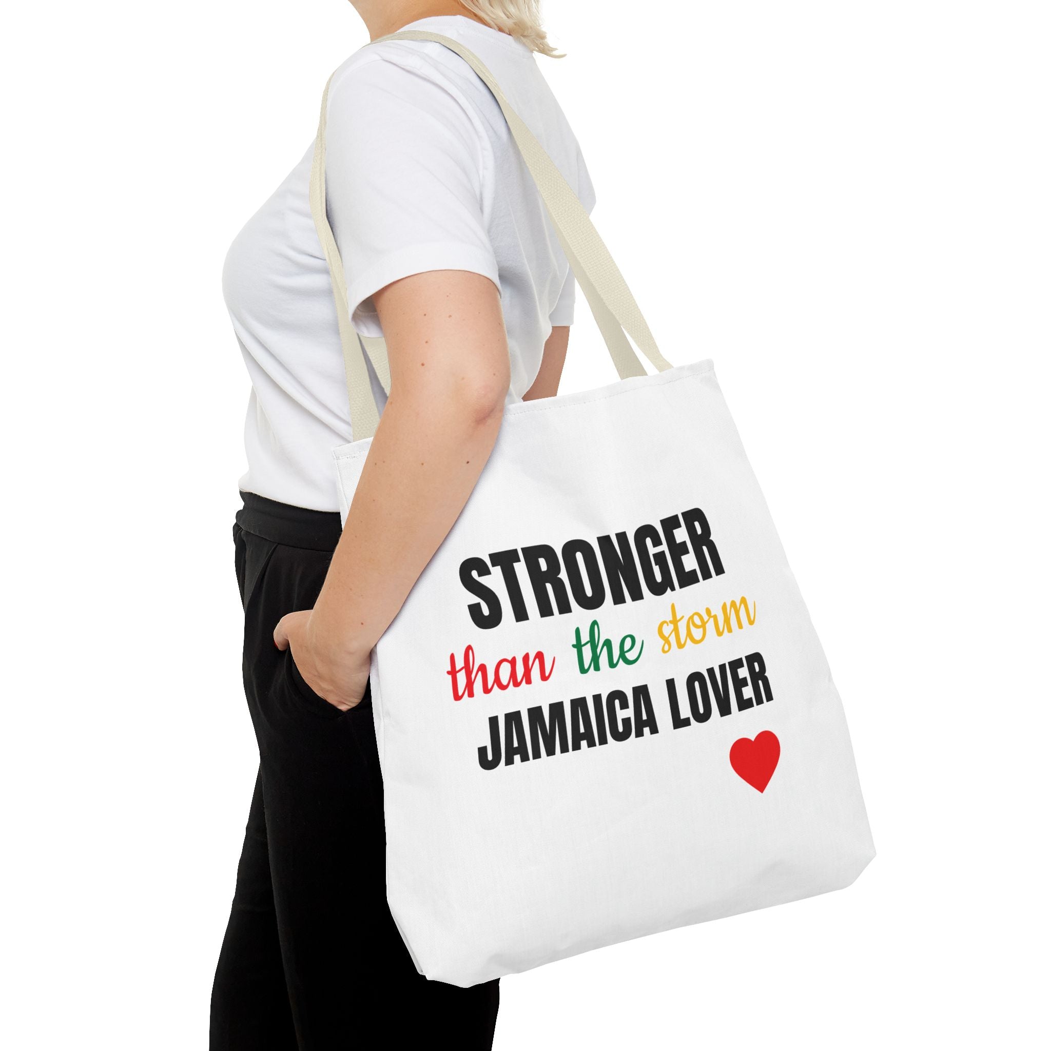 Stronger Than The Storm Jamaica Lover Tote Bag