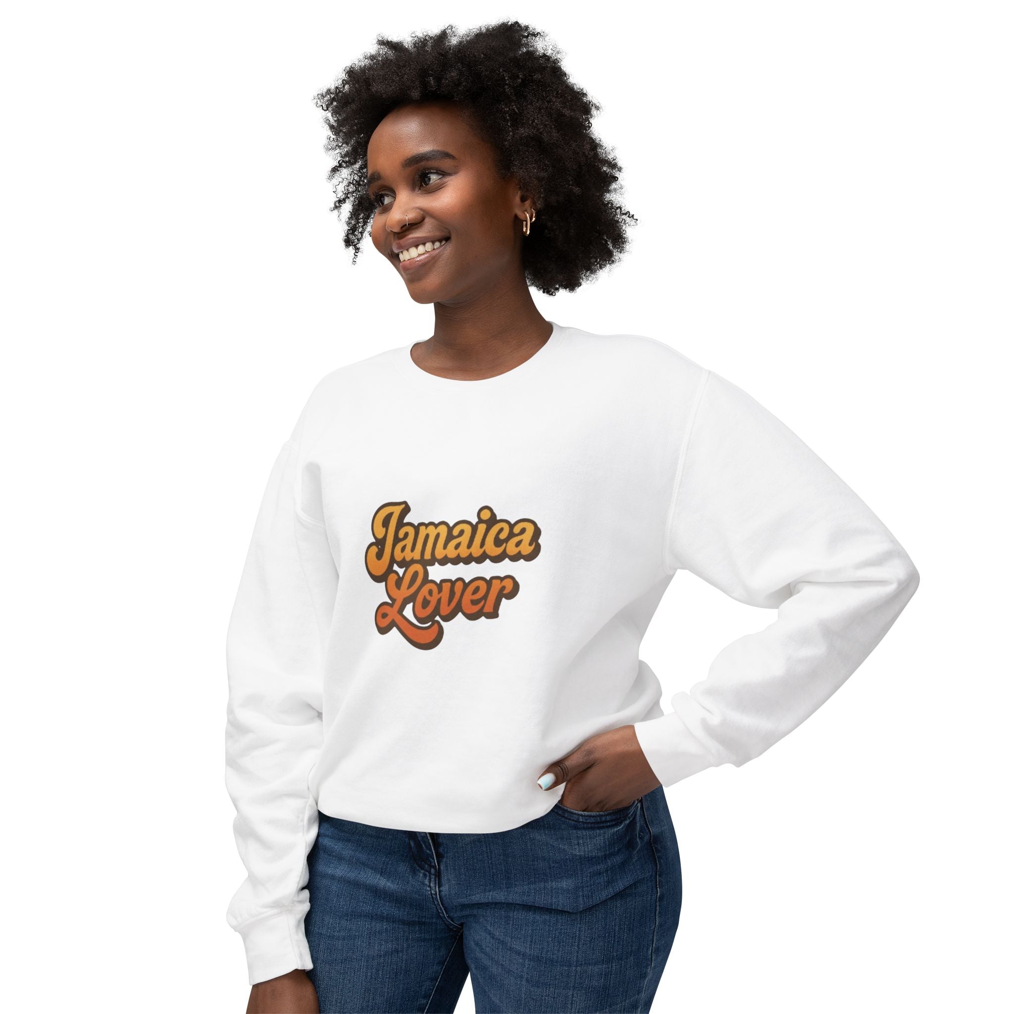 Jamaica Lover Crewneck Sweatshirt – Retro Tropical Travel Tee