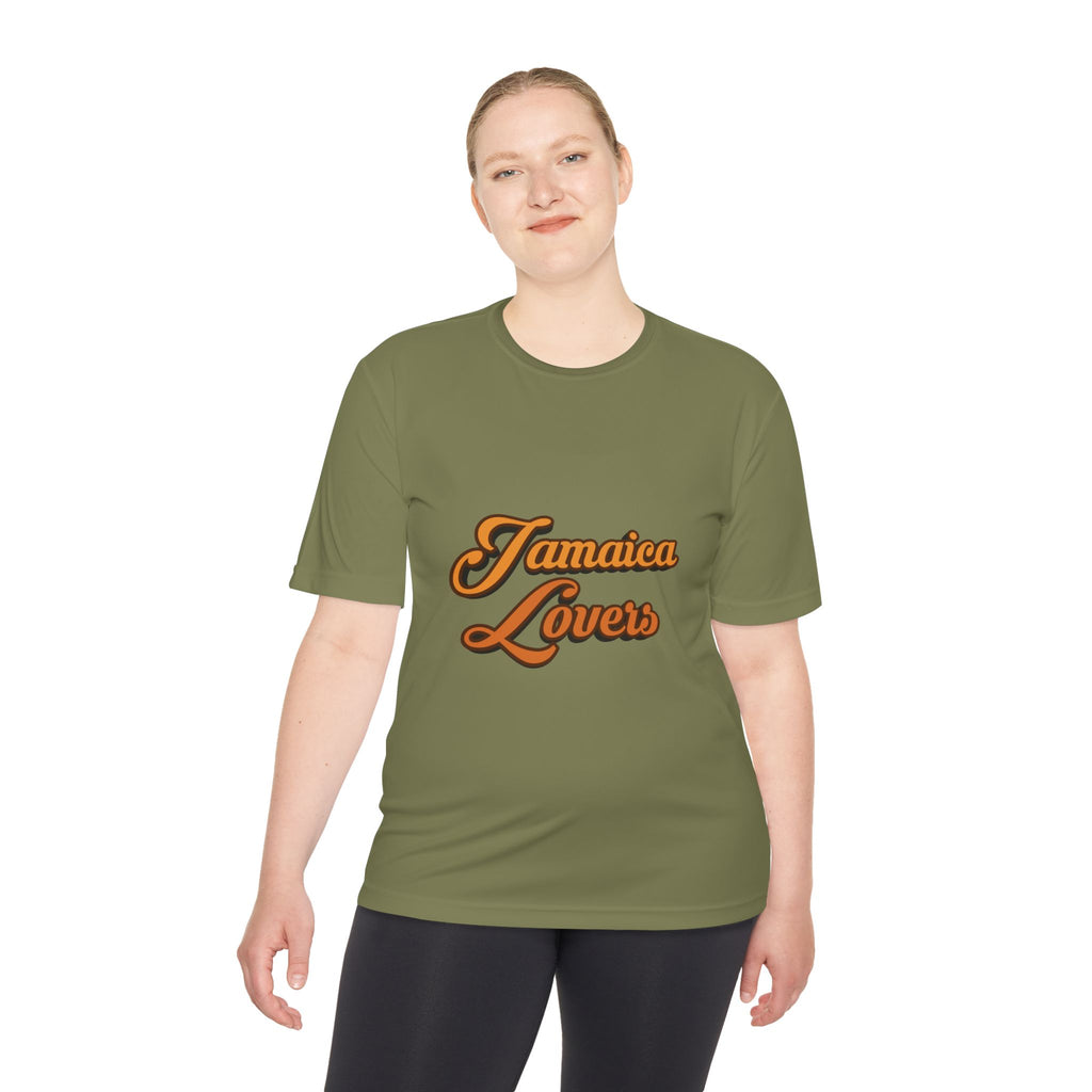 Jamaica Lovers Unisex Moisture Wicking Tee, Cool Summer Wear, Beach Shirt, Vacation Gear, Travel Apparel, Gift for Friends