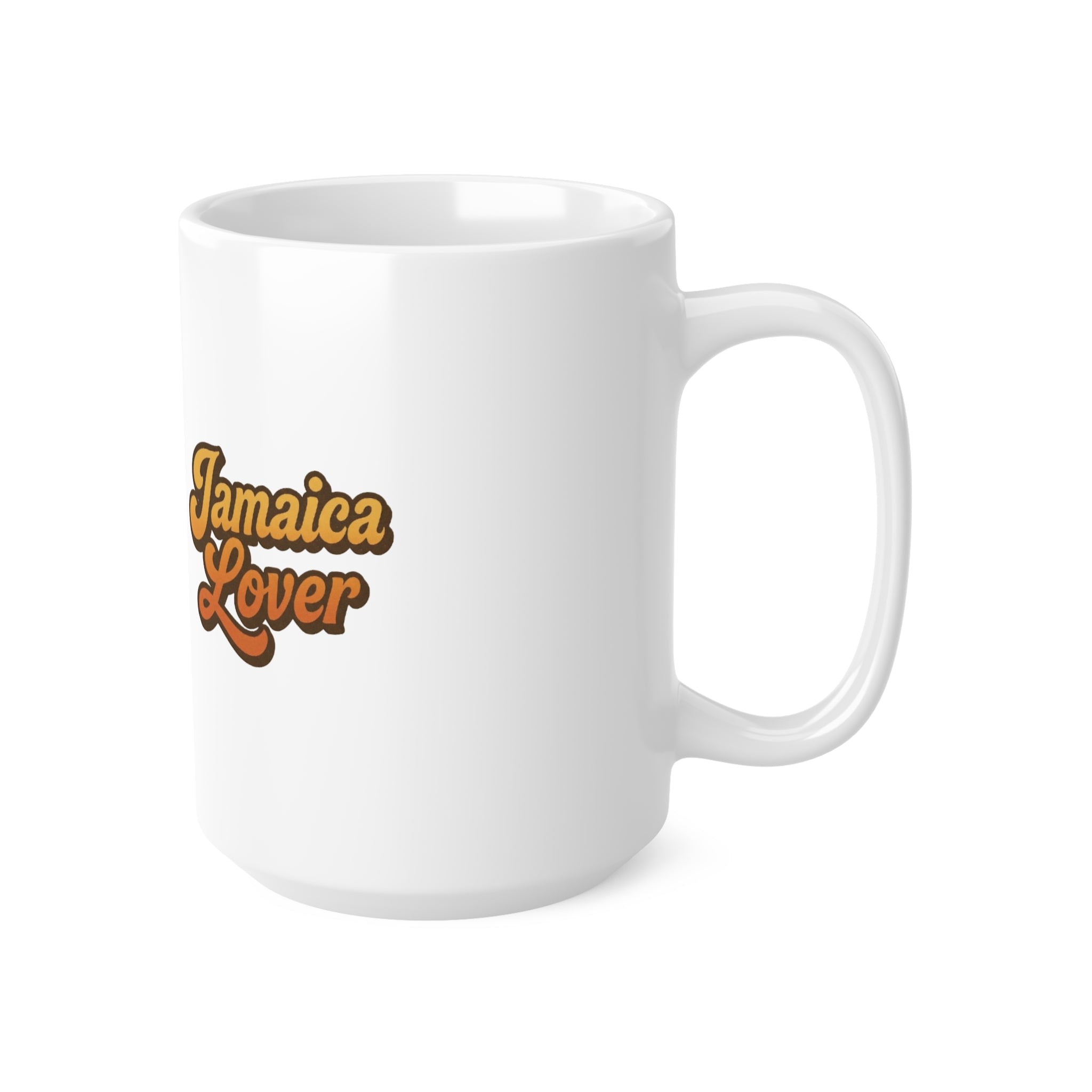 Jamaica Lover Ceramic Mug – Retro Script Coffee Cup (11oz & 15oz)