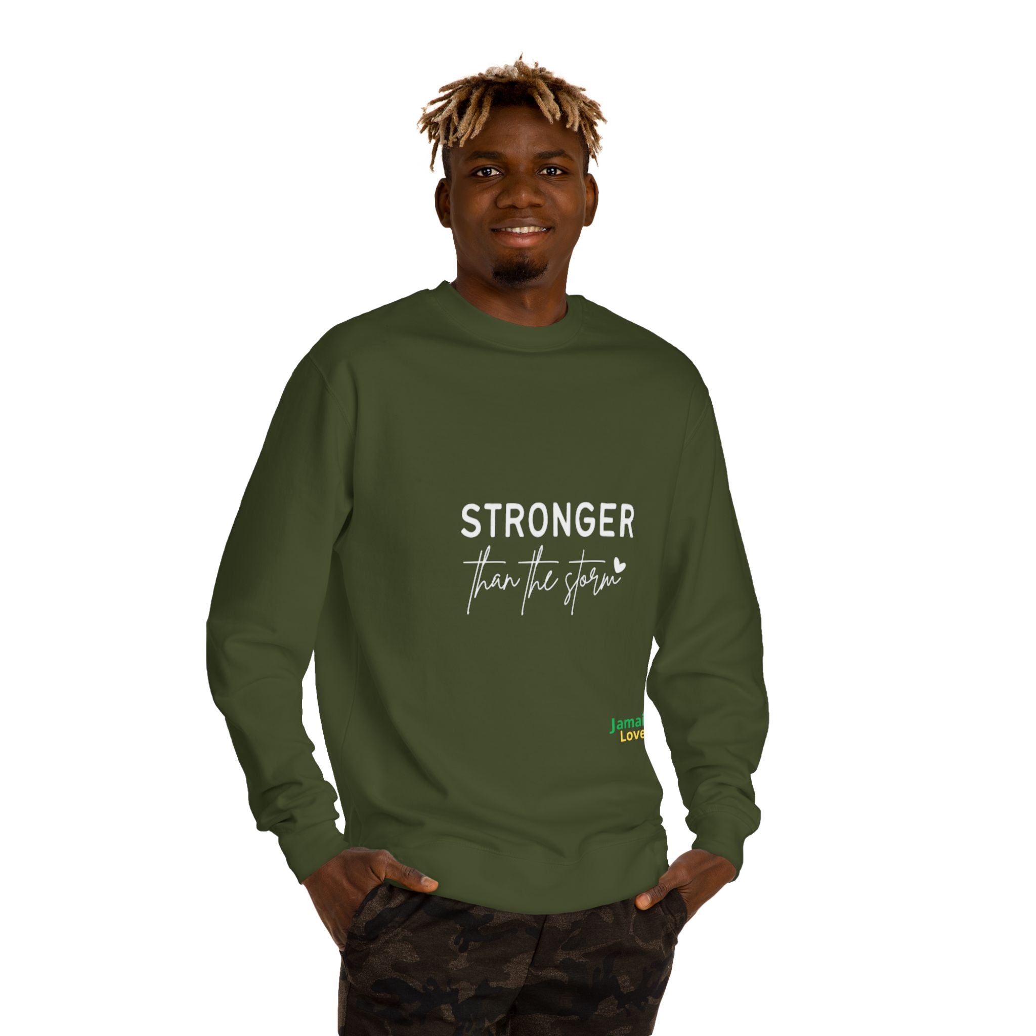 Stronger Than The Storm Sweatshirt — Inspirational Recovery Crewneck