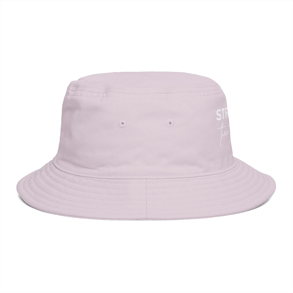 Stronger Than the Storm Bucket Hat – Jamaica Lover Inspirational Sun Hat