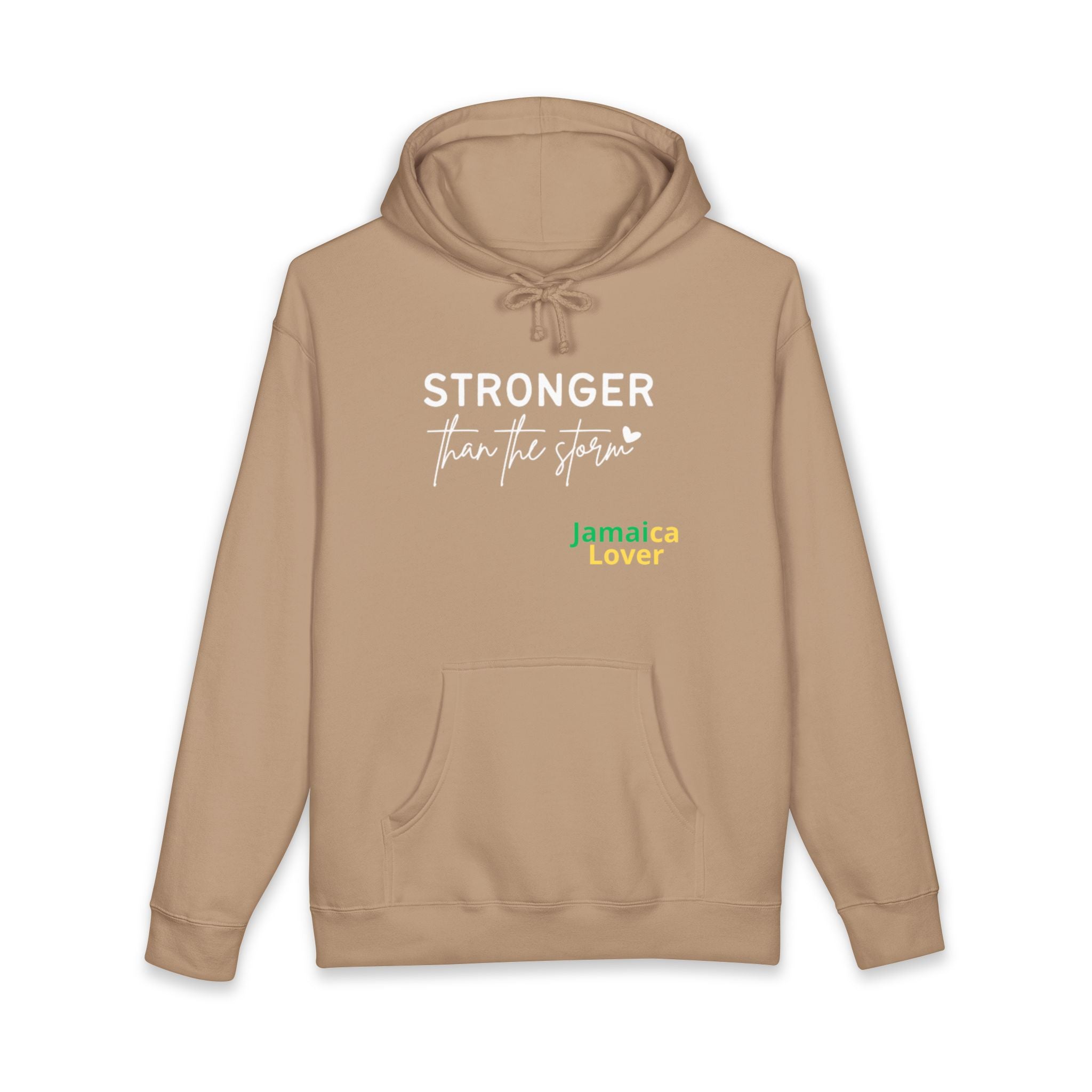 Stronger Than The Storm Hoodie — Jamaica Lover Inspirational Pullover