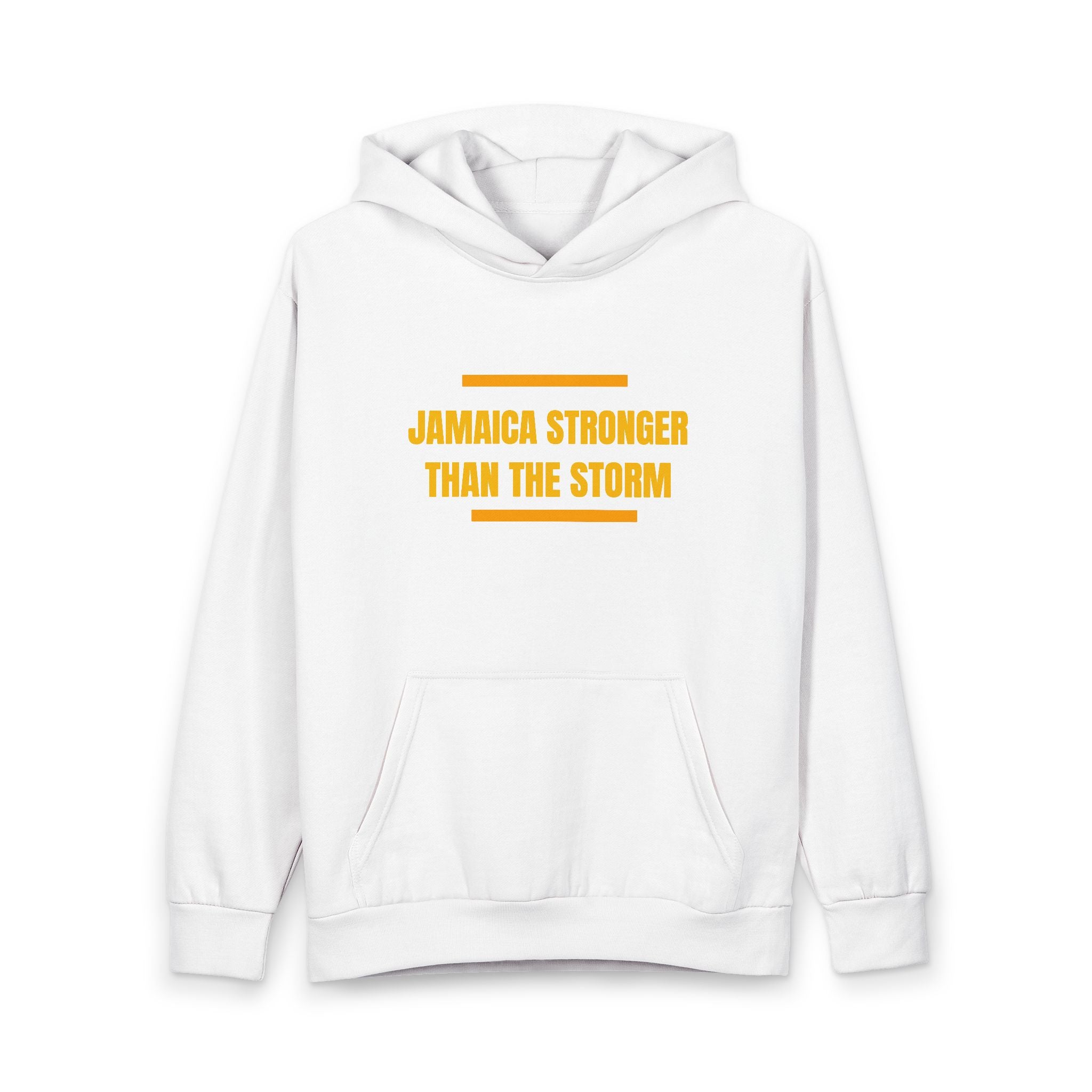 Hoodie — "Jamaica Stronger Than The Storm" Graphic Pullover