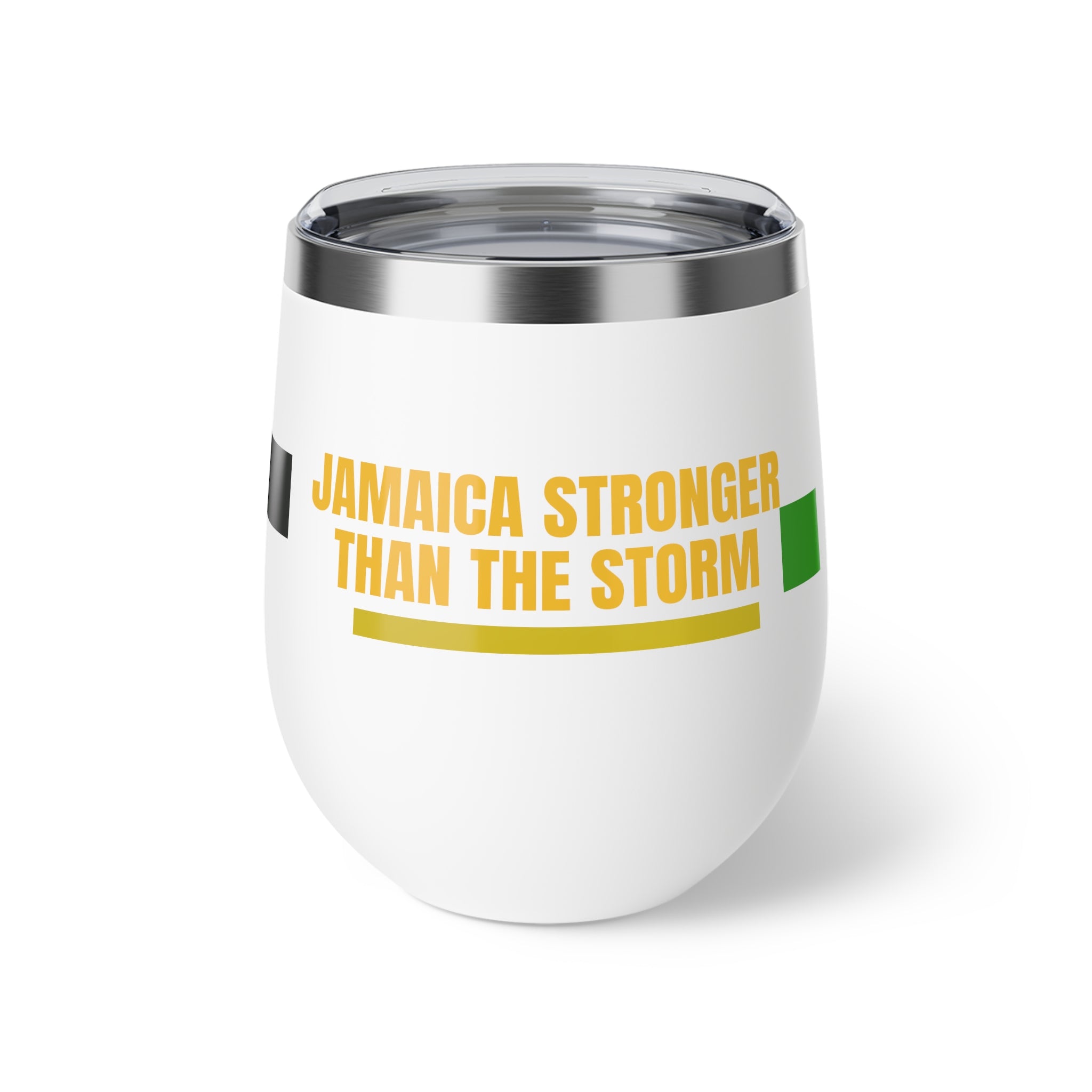 12oz Insulated Cup — "Jamaica Stronger Than The Storm"